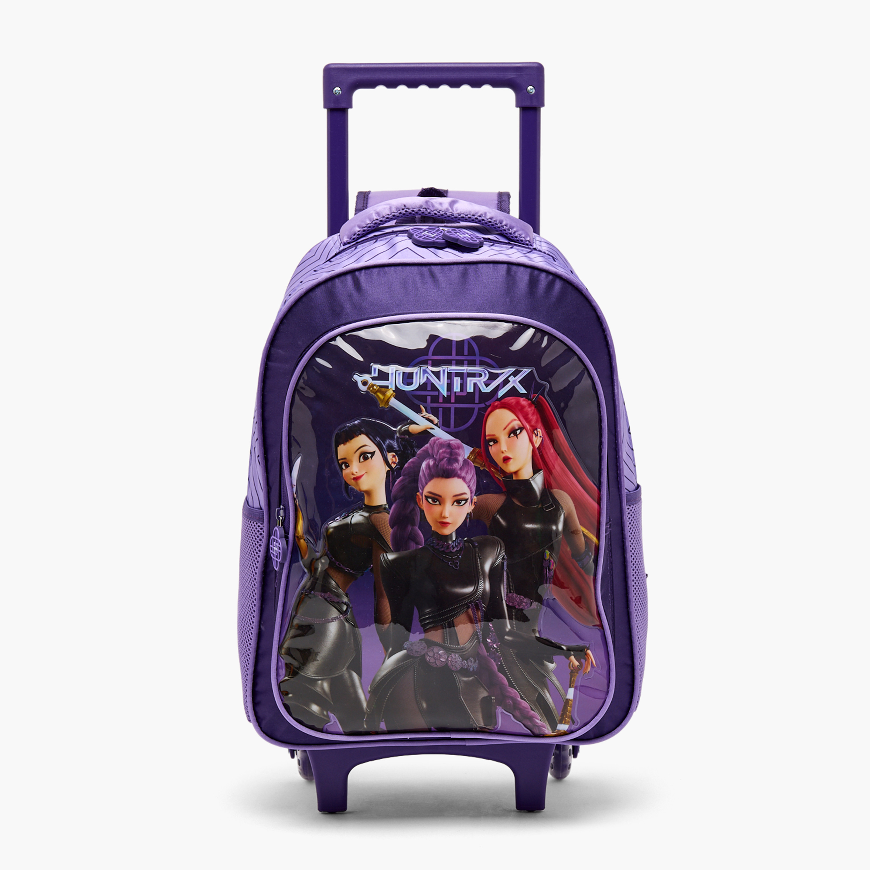 Netflix KPop Demon Hunters 5-Piece School Trolley Bag Set for Girls 8-12 Years with Bottle - 18 inch-school-bagsandbackpacks-trolleybags-image-2