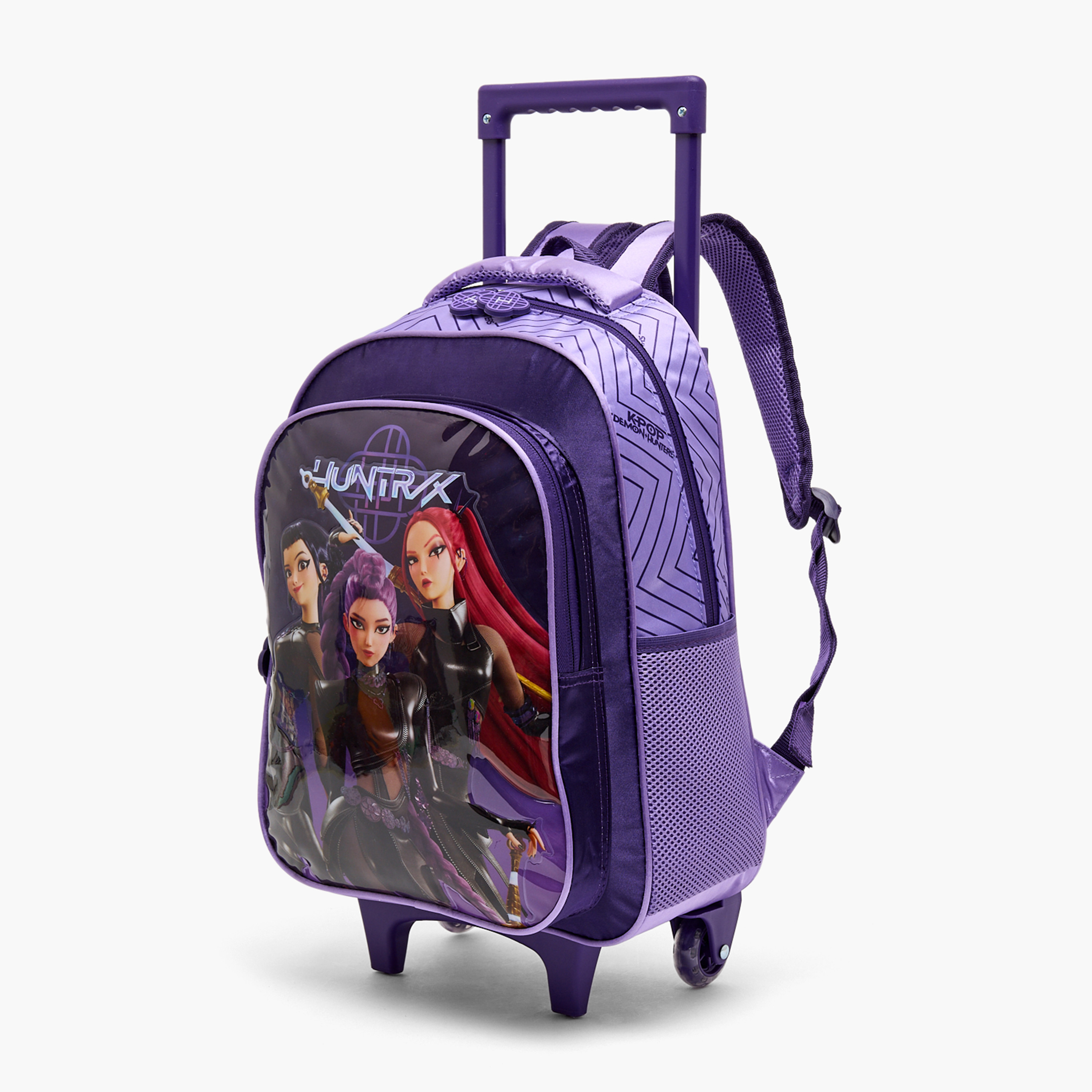 Netflix KPop Demon Hunters 5-Piece School Trolley Bag Set for Girls 8-12 Years with Bottle - 18 inch-school-bagsandbackpacks-trolleybags-image-3