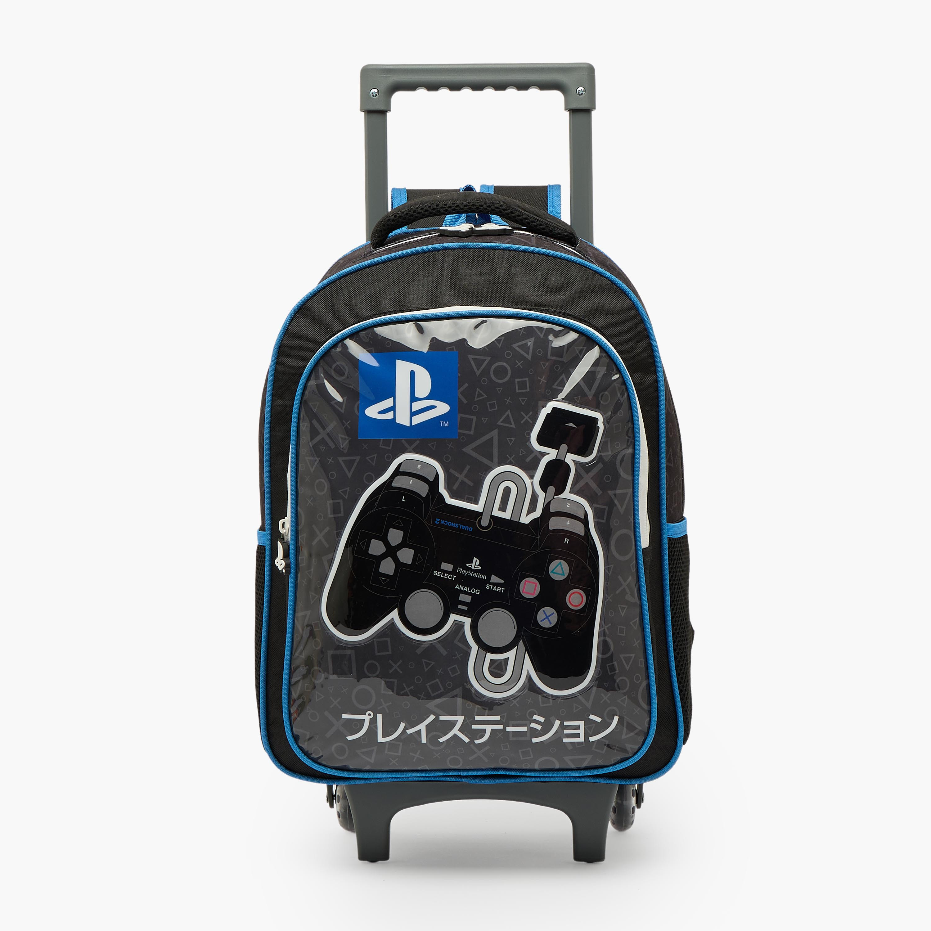PlayStation Print 5-Piece School Trolley Bag Set for Girls 5-8 Years with Lunch Bag - 16 inches-school-bagsandbackpacks-trolleybags-image-2