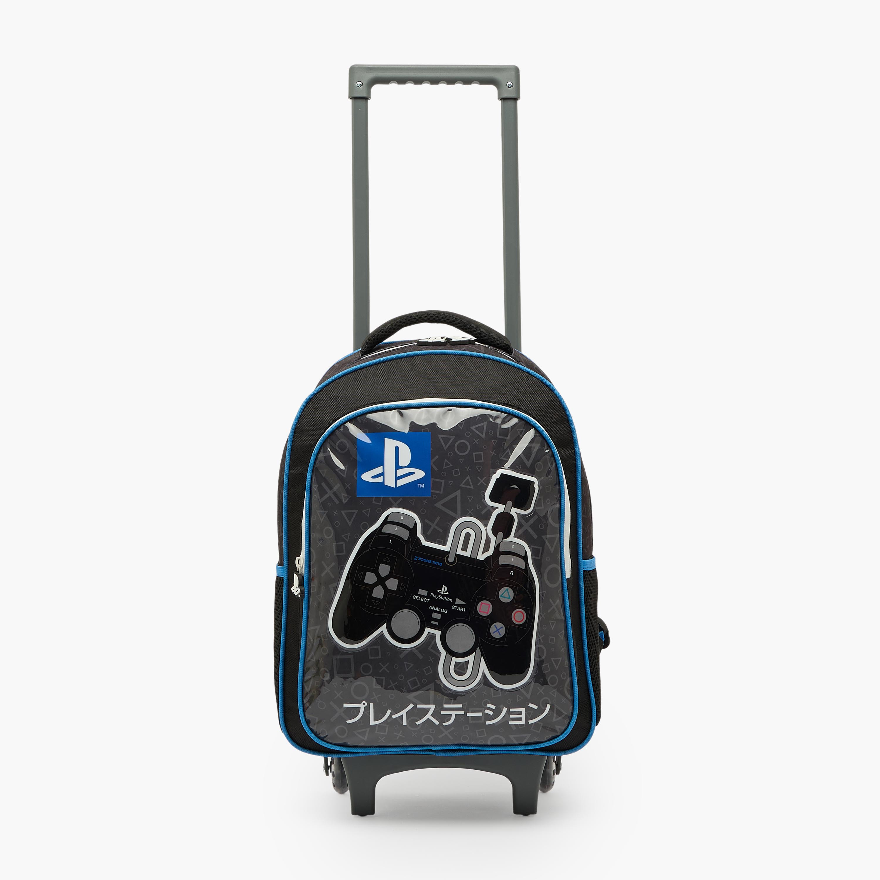 PlayStation Print 5-Piece School Trolley Bag Set for Girls 5-8 Years with Lunch Bag - 16 inches-school-bagsandbackpacks-trolleybags-image-3