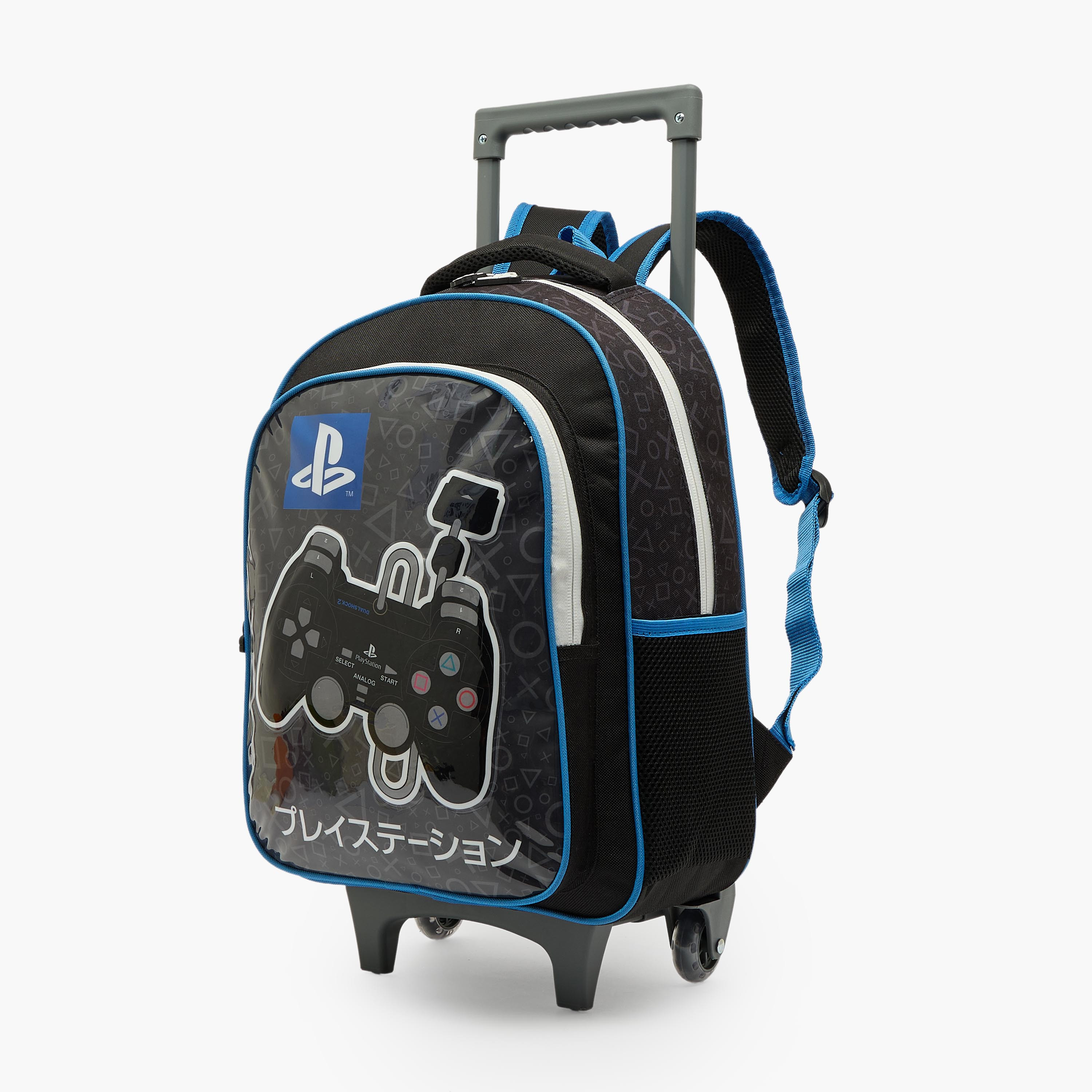 PlayStation Print 5-Piece School Trolley Bag Set for Girls 5-8 Years with Lunch Bag - 16 inches-school-bagsandbackpacks-trolleybags-image-6