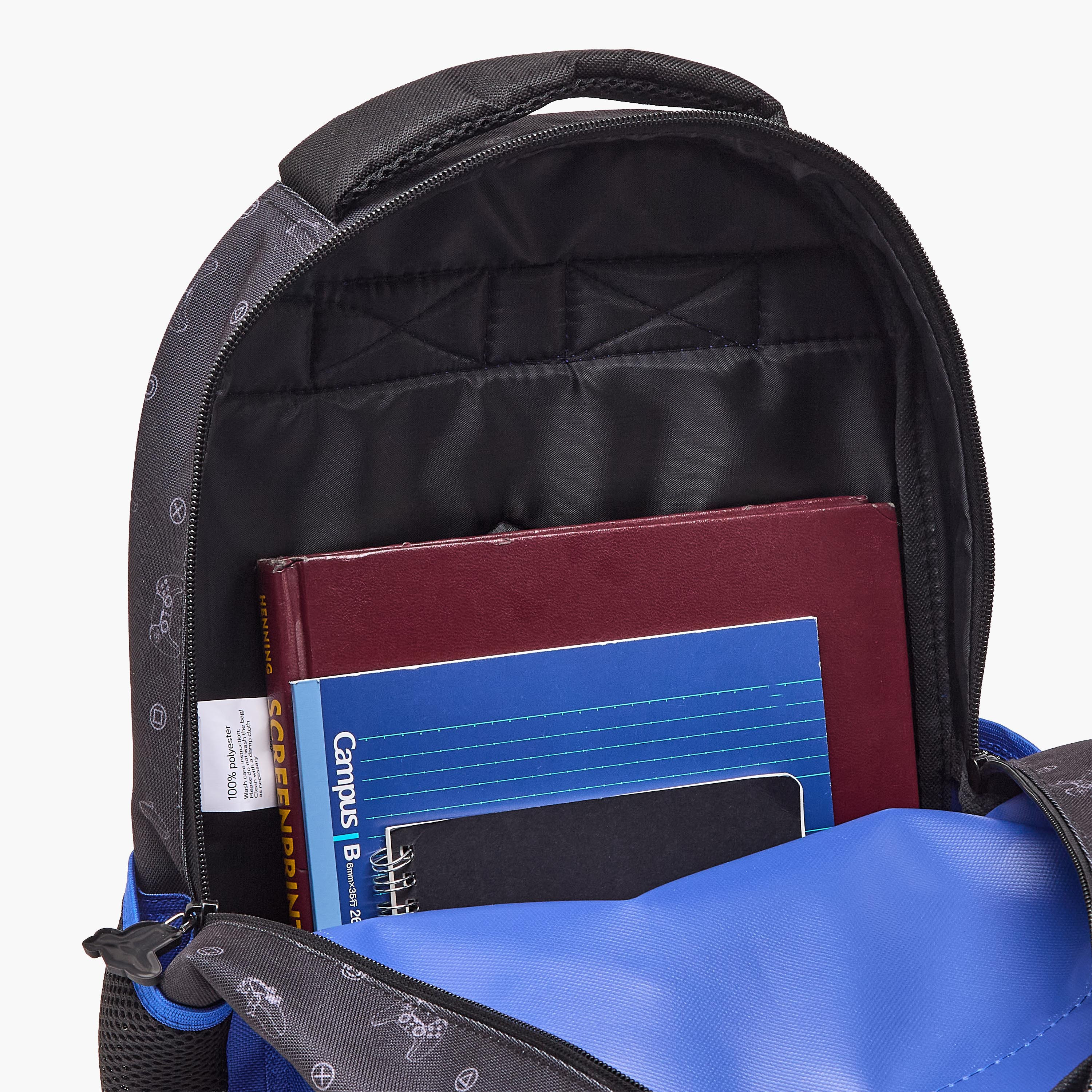 PlayStation 5-Piece School Backpack Set for Boys for 5-8 Years with Bottle - 16 inches-school-bagsandbackpacks-backpacks-image-5