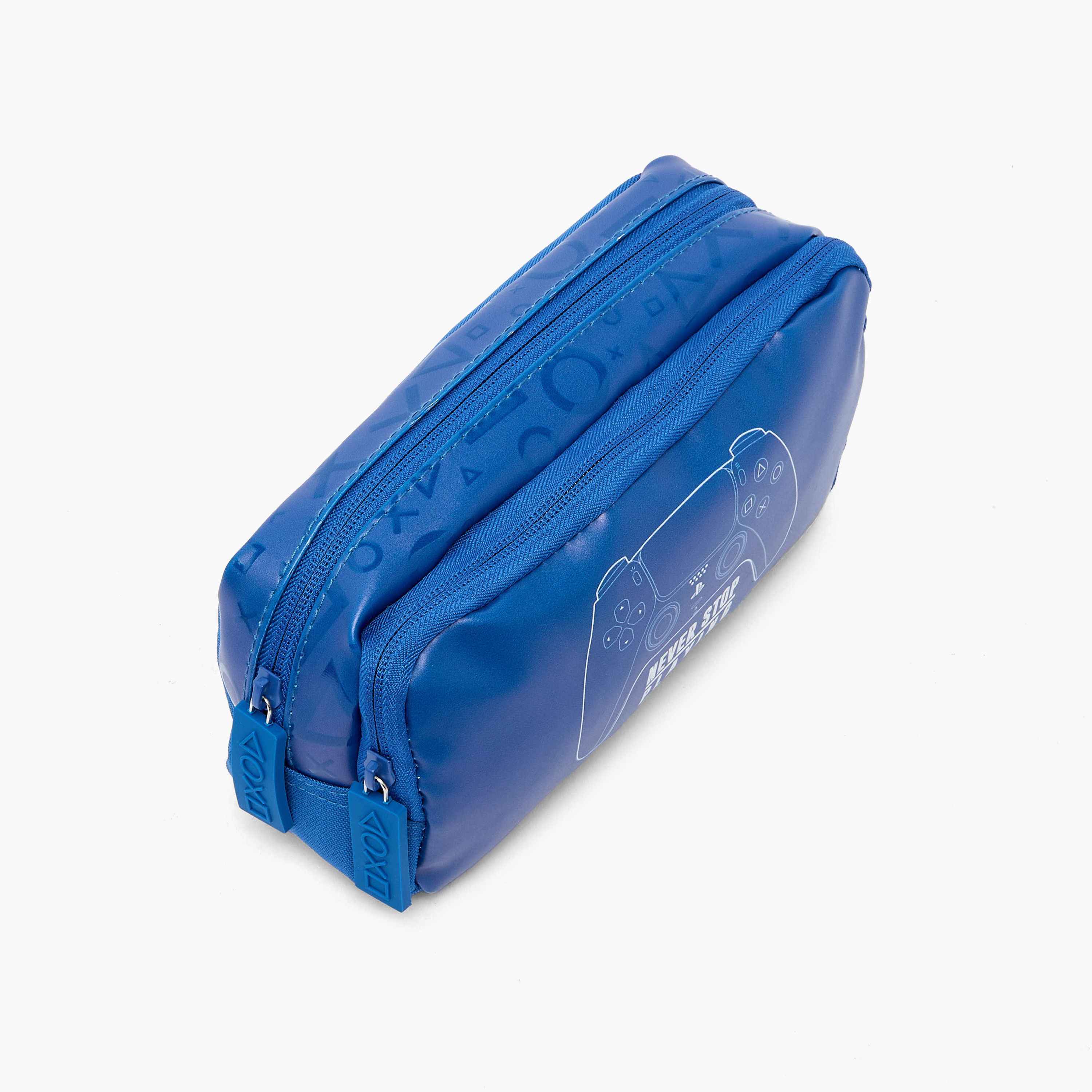 PlayStation Gaming Print Pencil Pouch with 2 Compartments-school-stationery-pencilcases-image-2