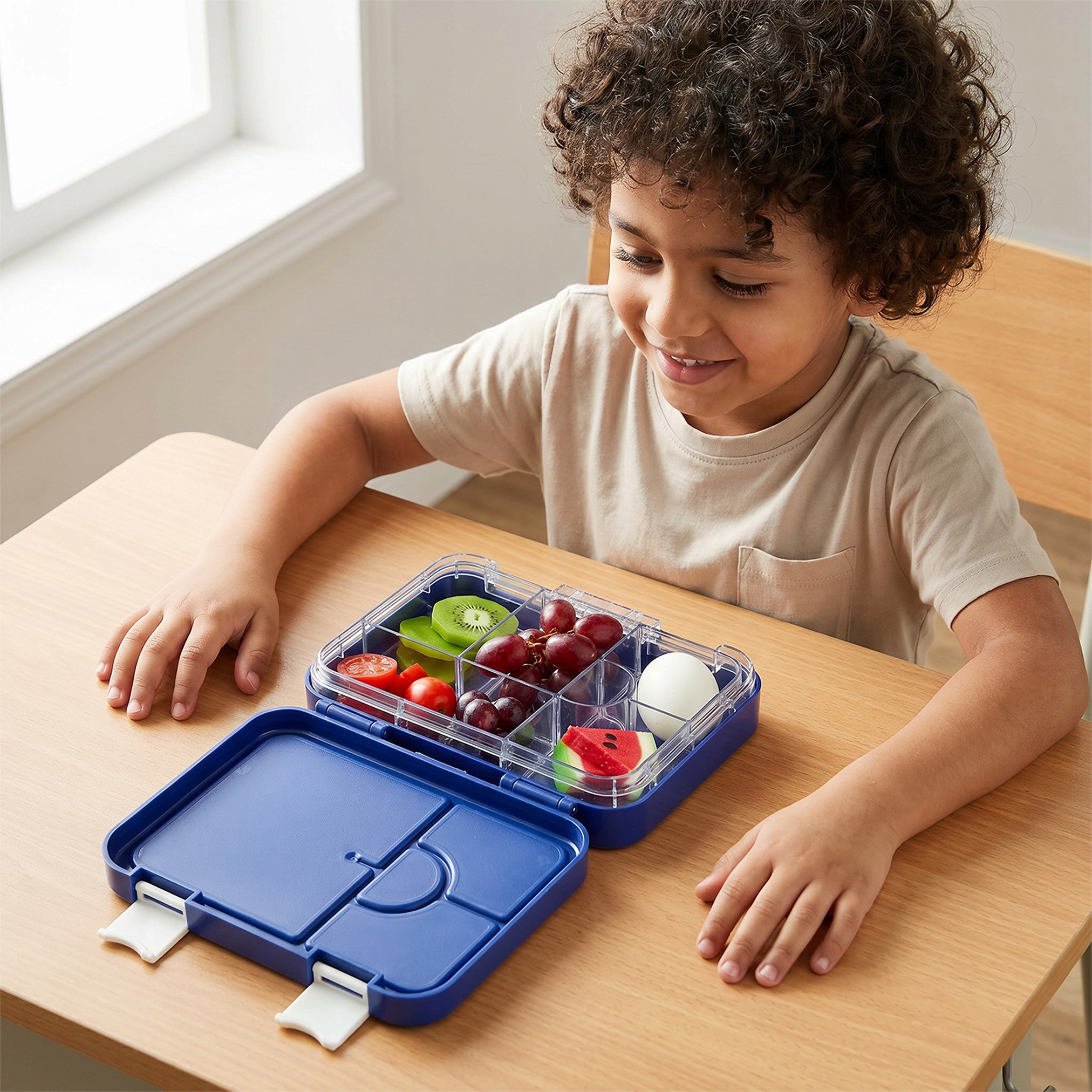 PlayStation Game Controller Print Bento Lunch Box for Boys with Clip Lock Lid - 750 ml-school-lunchessentials-lunchboxes-image-3