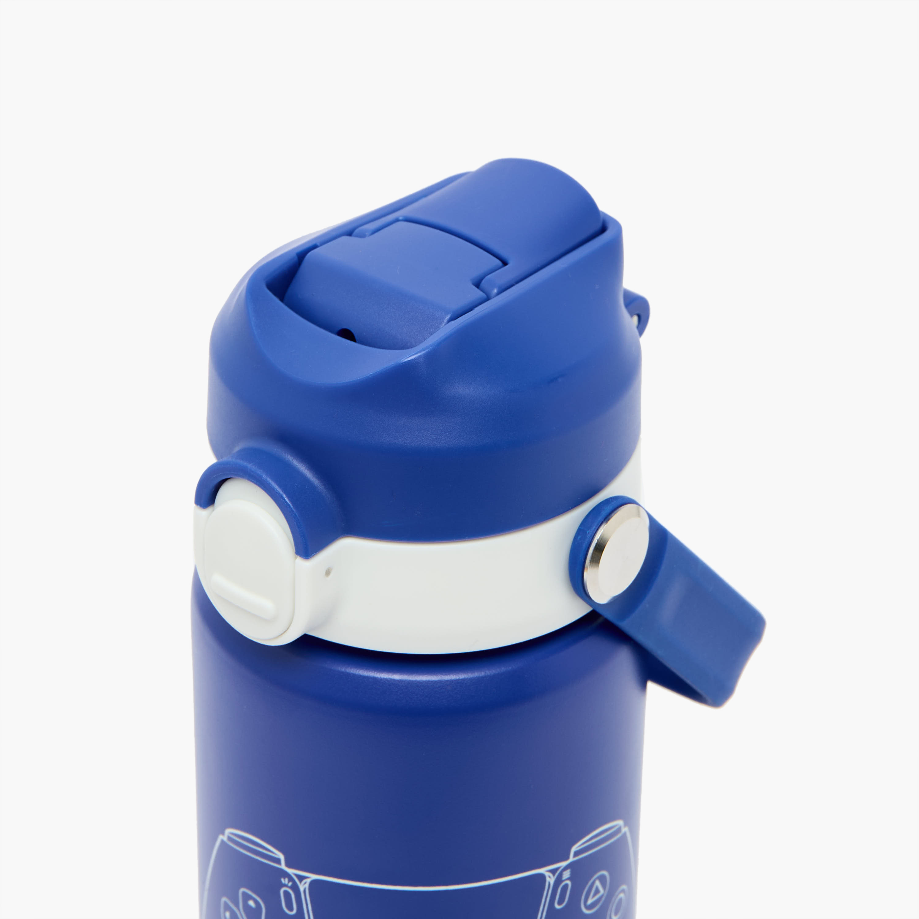 PlayStation Game Controller Print Stainless Steel Water Bottle with Flip Spout and Handle - 500 ml-school-waterbottles-image-4