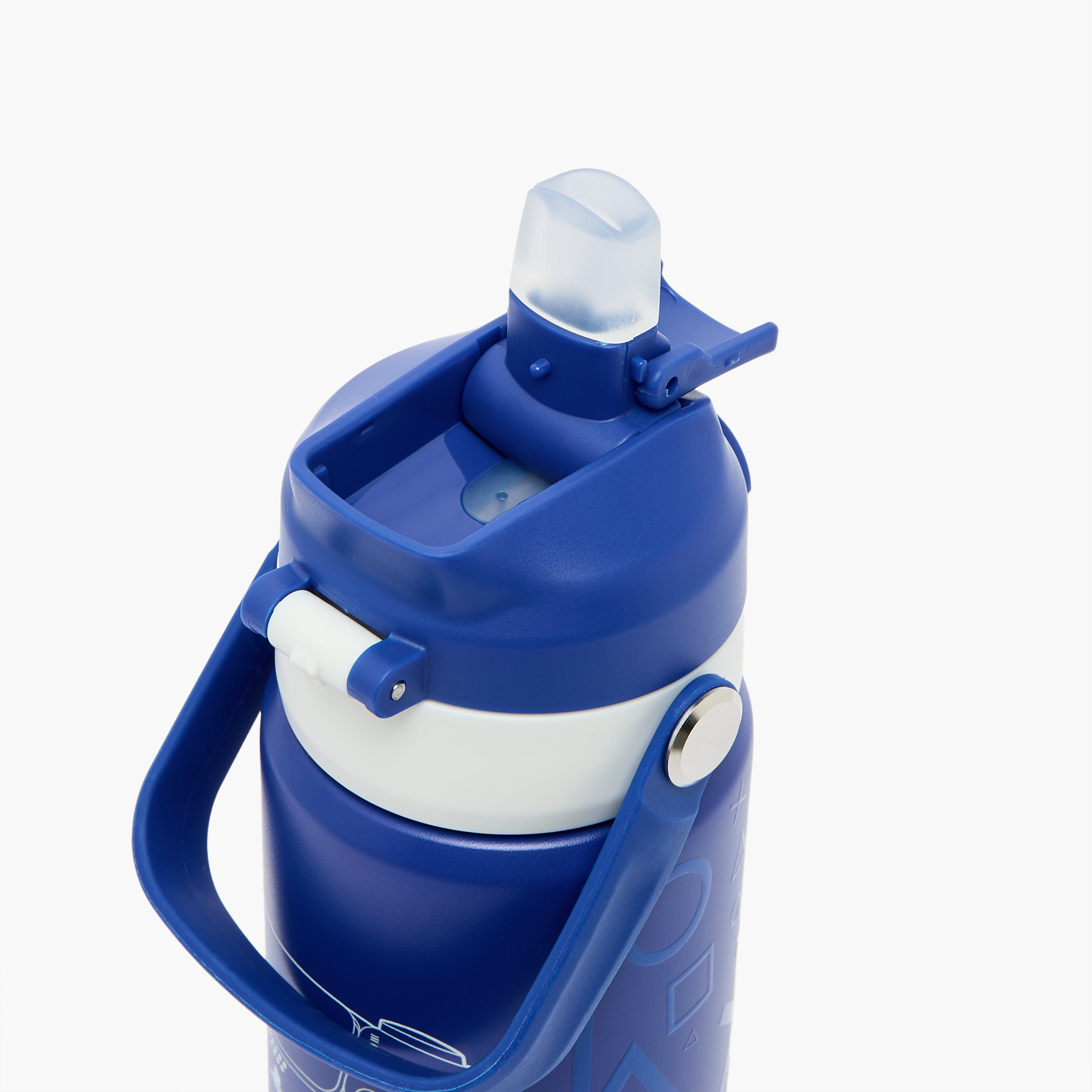 PlayStation Game Controller Print Stainless Steel Water Bottle with Flip Spout and Handle - 500 ml-school-waterbottles-image-6