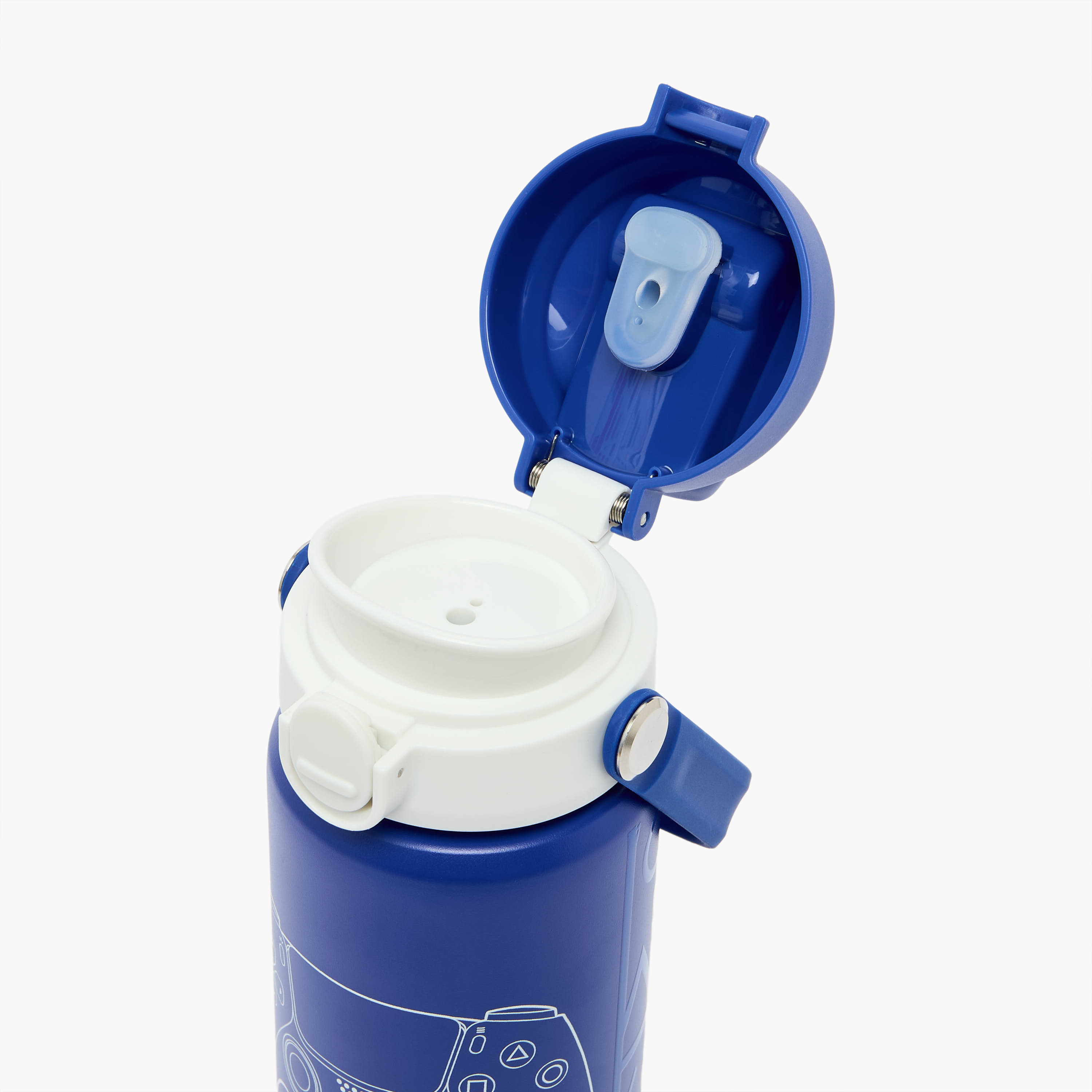 PlayStation Game Controller Print Stainless Steel Water Bottle with Flip Spout and Handle - 500 ml-school-waterbottles-image-7
