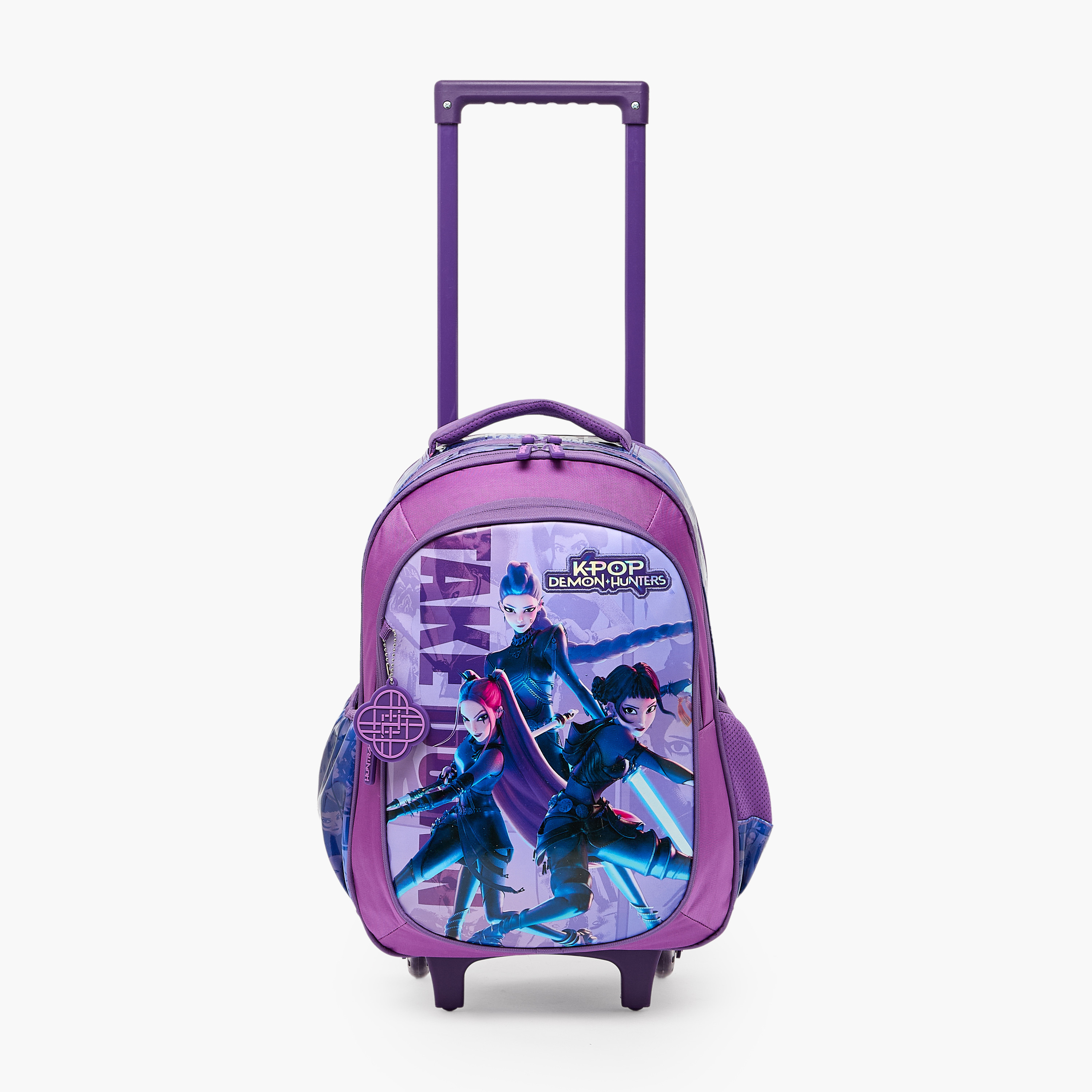 Netflix KPop Demon Hunters Print Trolley Bag for Girls 5-8 Years with Padded Straps - 16 inches-school-bagsandbackpacks-trolleybags-image-4