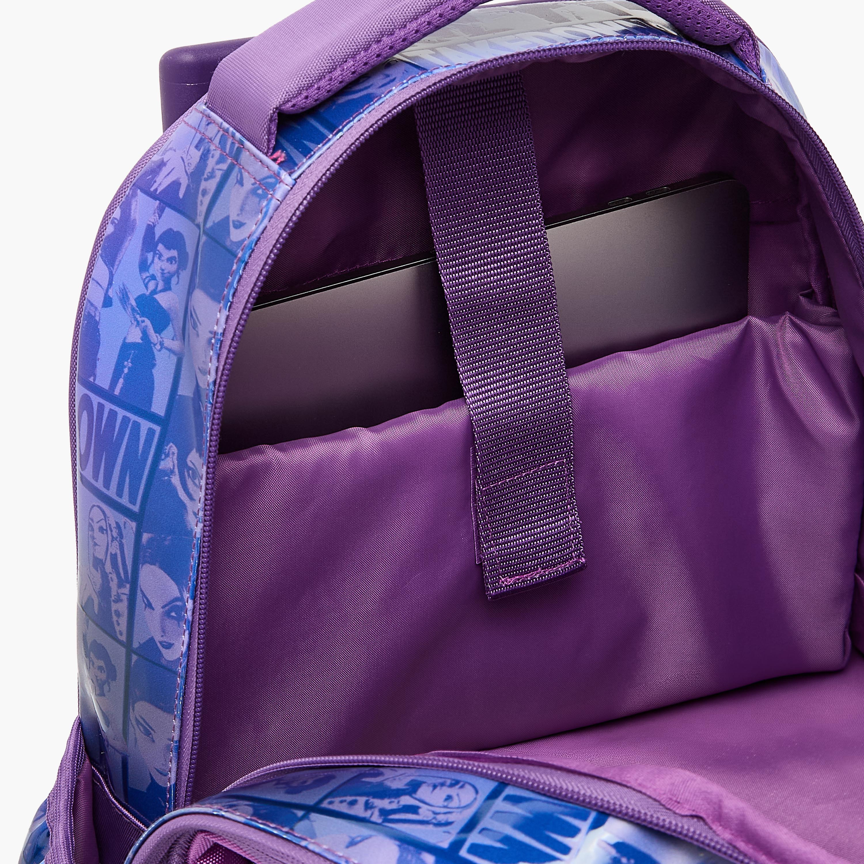 Netflix KPop Demon Hunters Print Trolley Bag for Girls 5-8 Years with Padded Straps - 16 inches-school-bagsandbackpacks-trolleybags-image-7