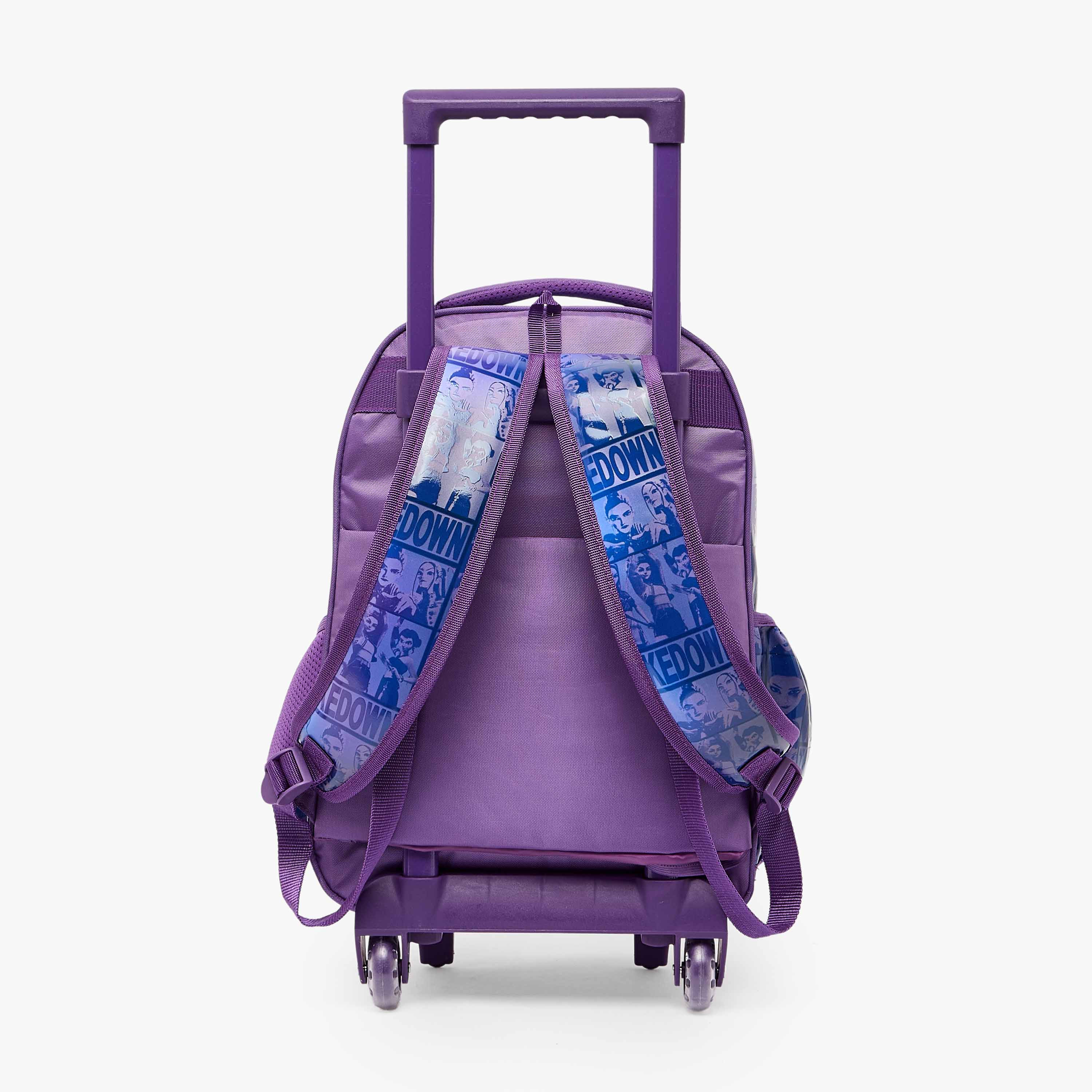 Netflix KPop Demon Hunters Print Trolley Bag for Girls 5-8 Years with Padded Straps - 16 inches-school-bagsandbackpacks-trolleybags-image-10