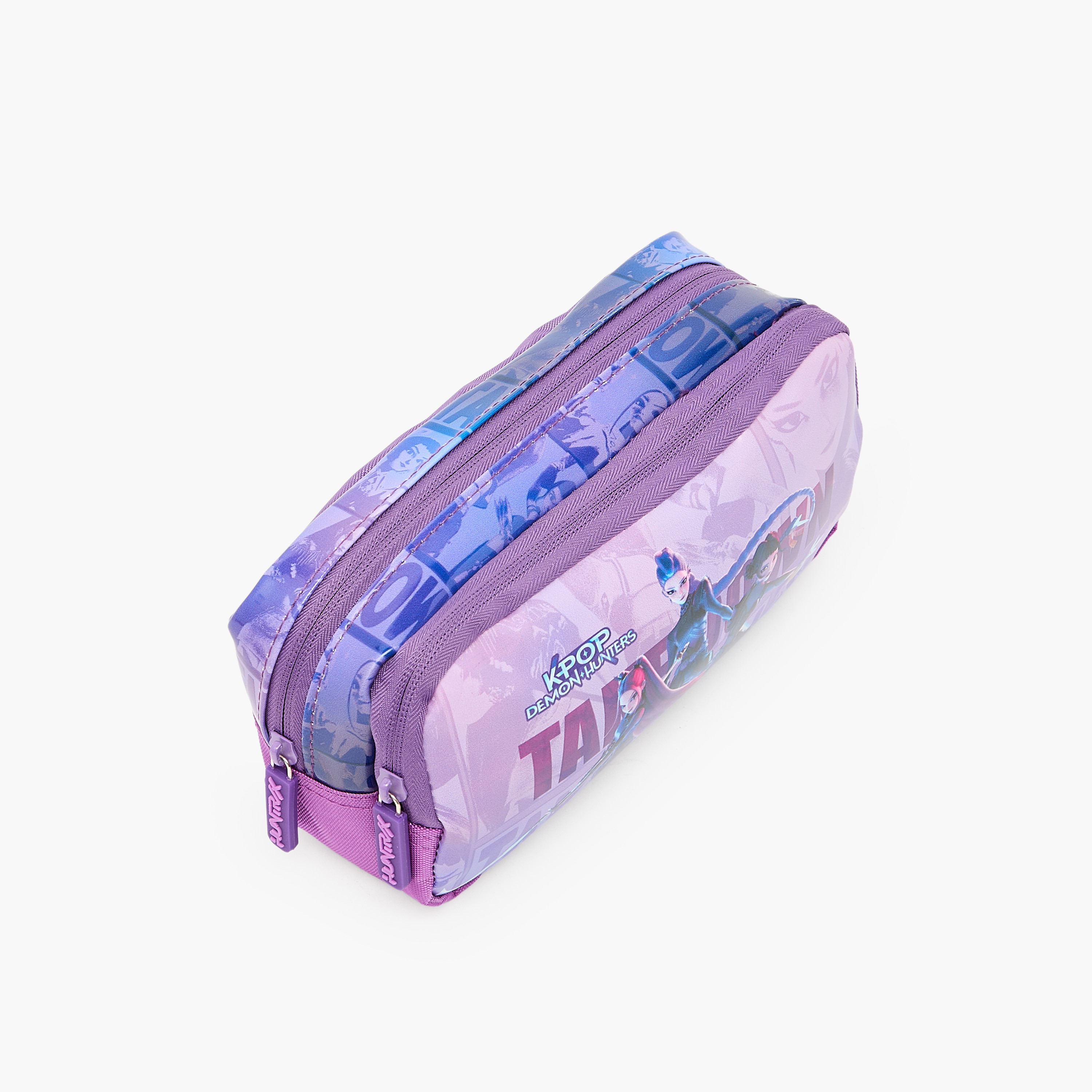 Netflix KPop Demon Hunters Print Pencil Pouch with 2 Compartments-school-stationery-pencilcases-image-2