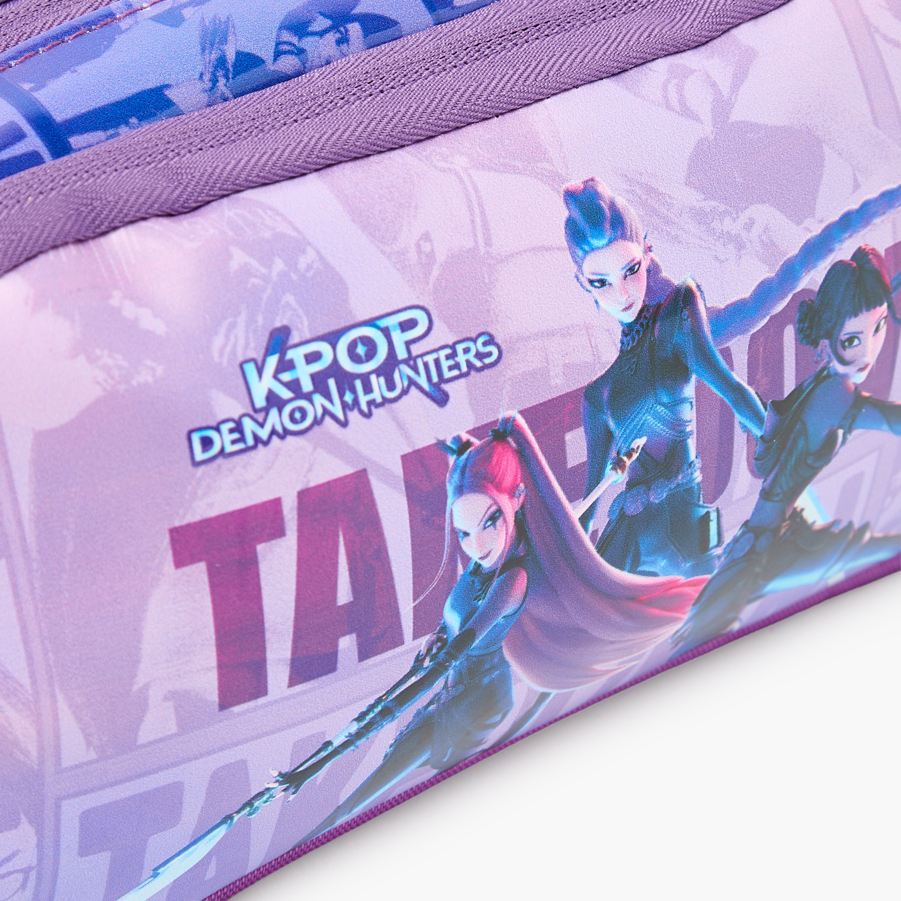 Netflix KPop Demon Hunters Print Pencil Pouch with 2 Compartments-school-stationery-pencilcases-image-6