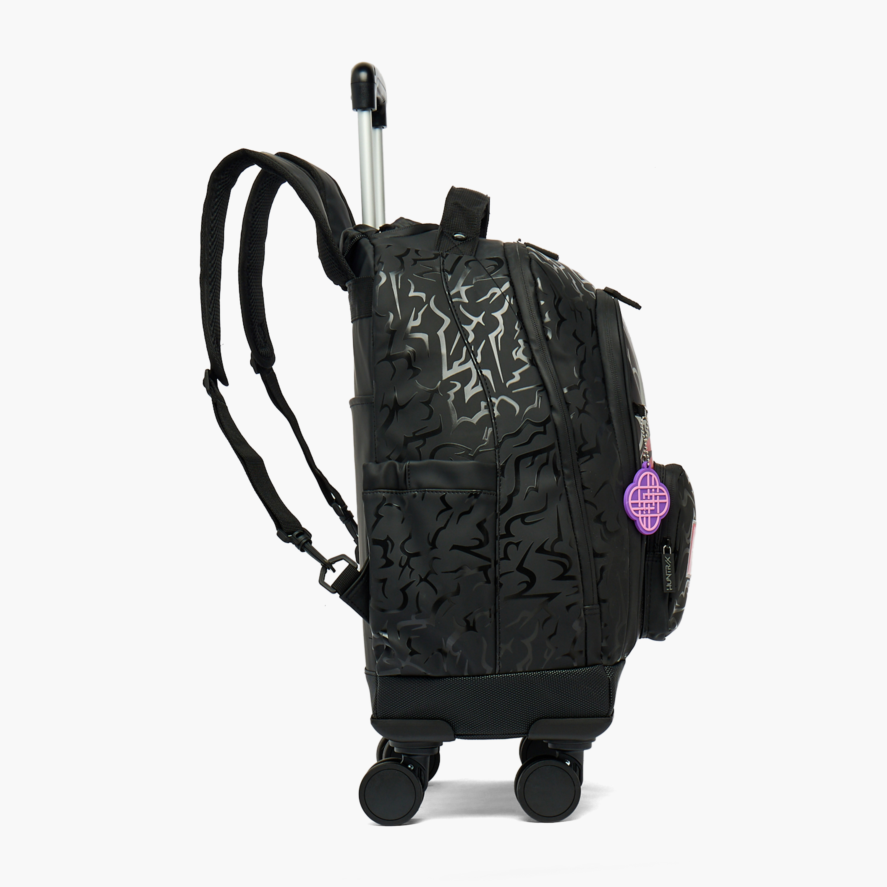 Netflix KPop Demon Hunters Print Trolley Bag for Girls 5-8 Years Retractable Handle - 16 inches-school-bagsandbackpacks-trolleybags-image-9