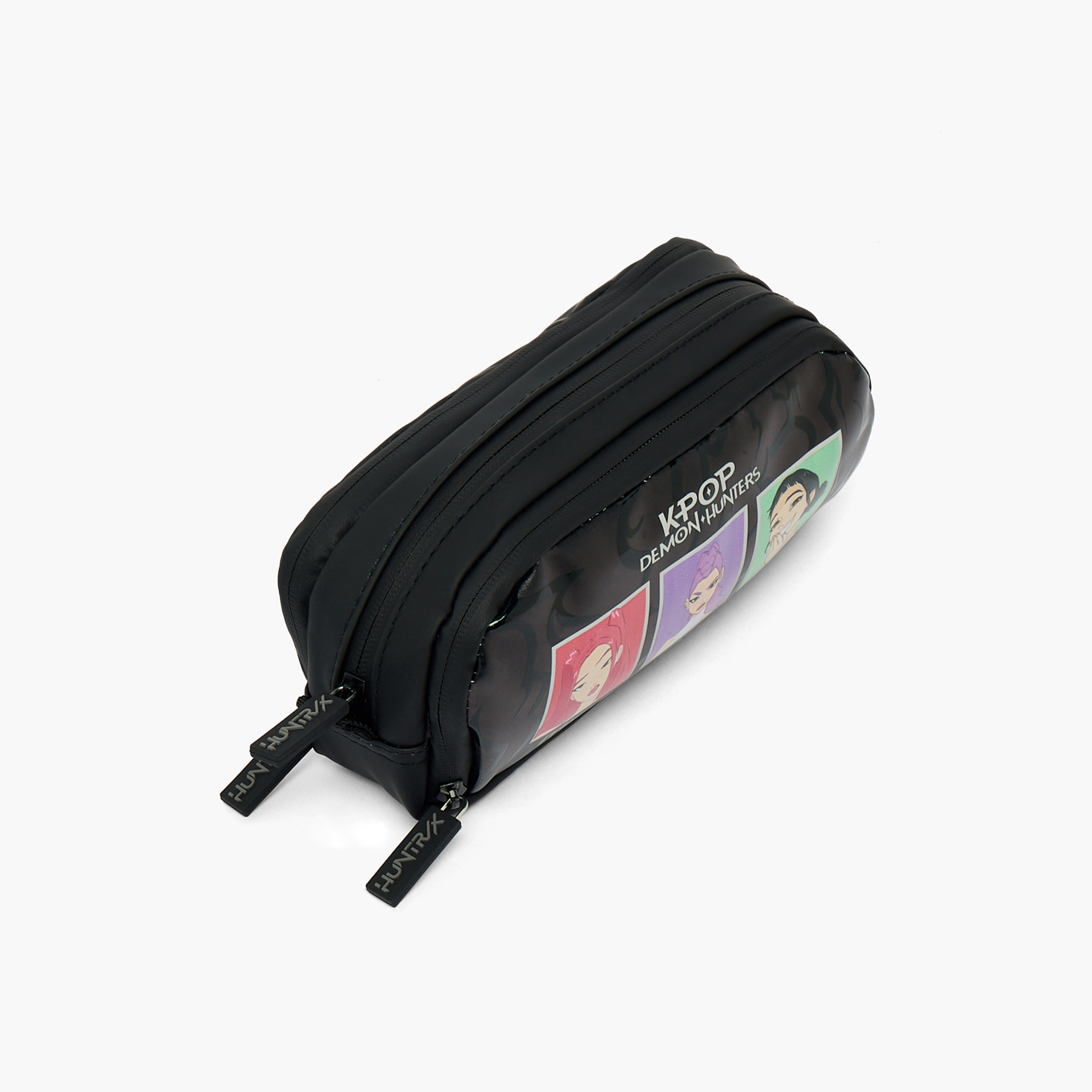 مقلمة بطبعات كاي بوب ديمون هانترز بـ3 أقسام من نتفليكس-school-stationery-pencilcases-image-2