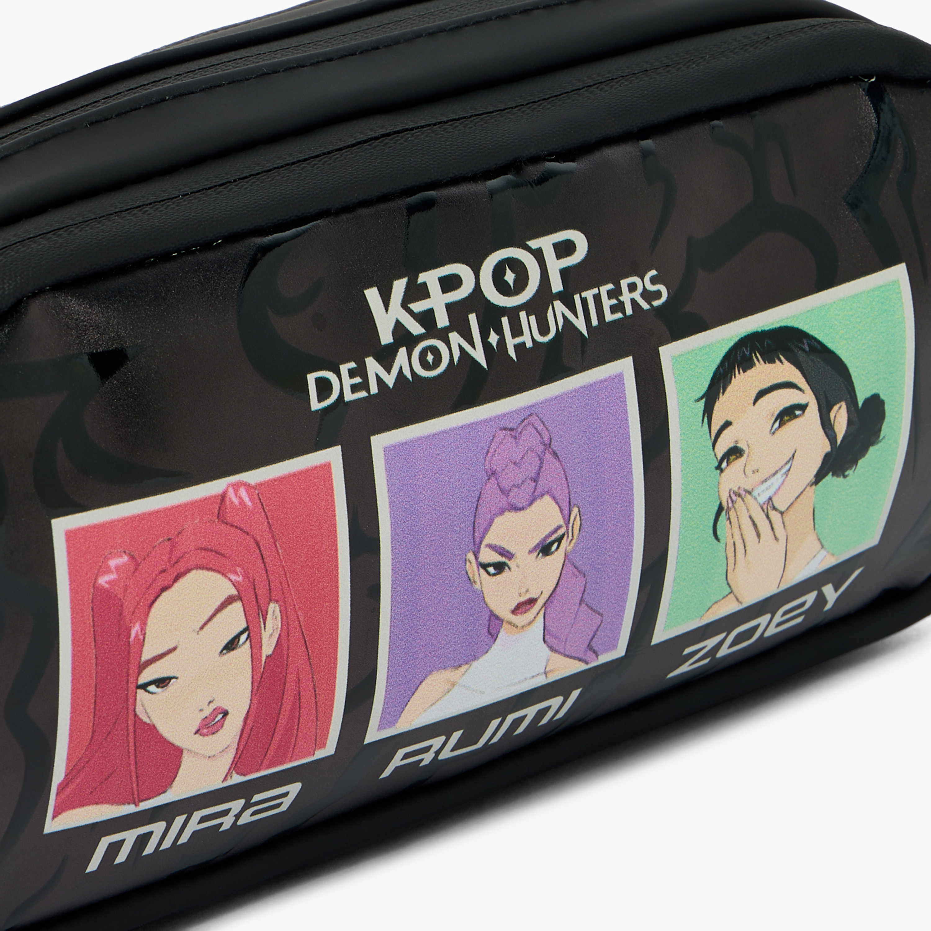 مقلمة بطبعات كاي بوب ديمون هانترز بـ3 أقسام من نتفليكس-school-stationery-pencilcases-image-6