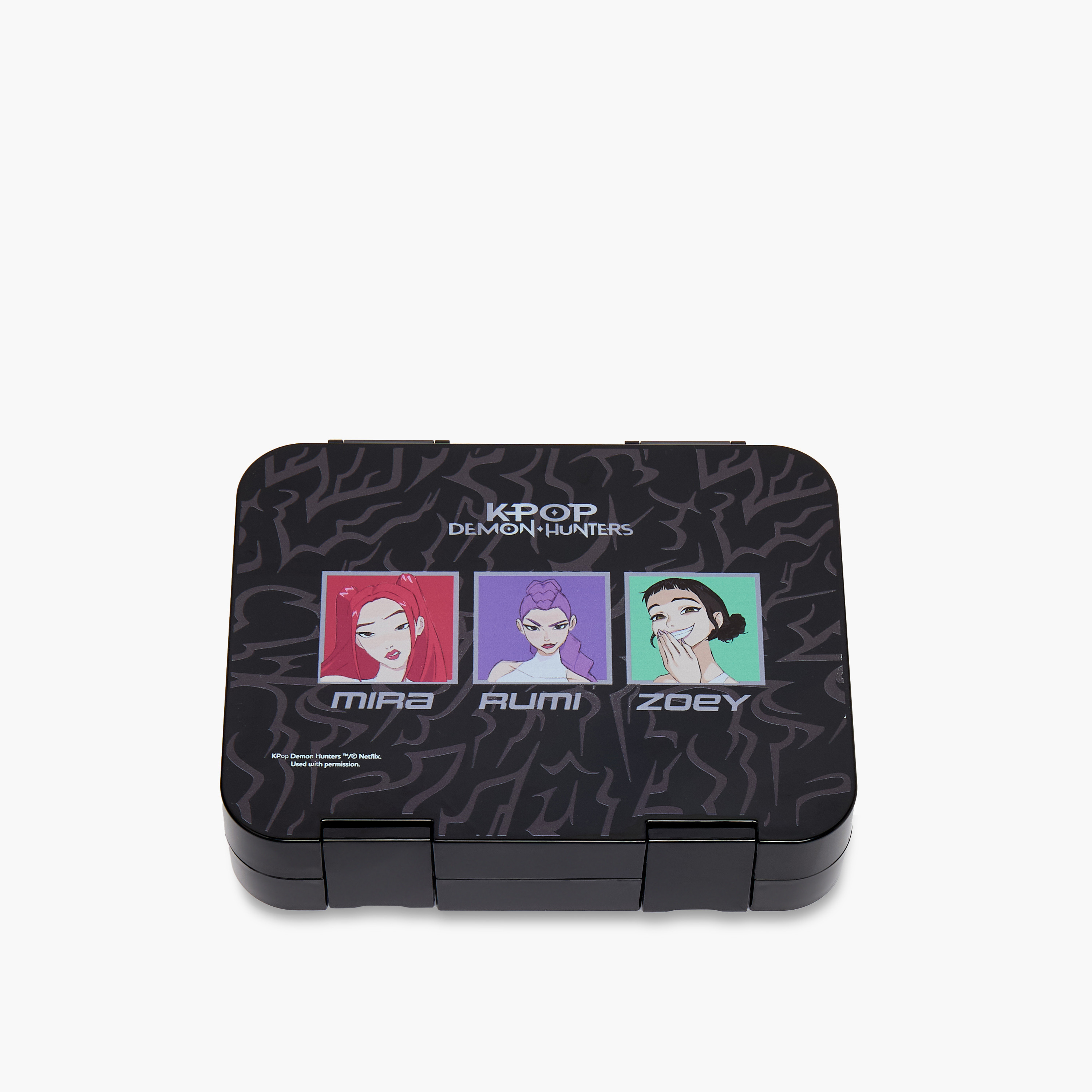 Netflix KPop Demon Hunters Print Bento Lunch Box for Girls with Clip Lock Lid - 1 L-school-lunchessentials-lunchboxes-image-2