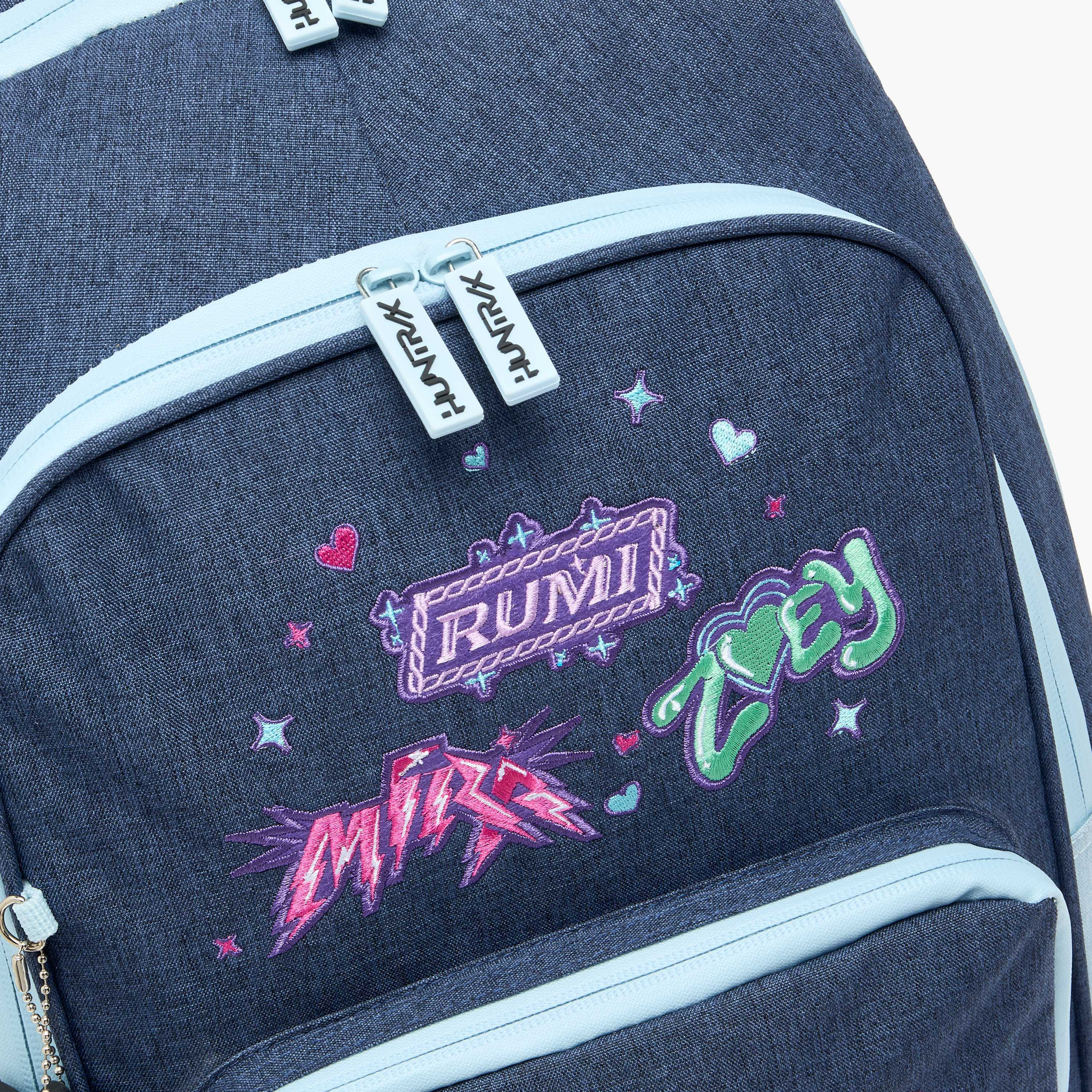Netflix KPop Demon Hunters Print Trolley Bag for Girls 8-12 Years Retractable Handle - 18 inches-school-bagsandbackpacks-trolleybags-image-3