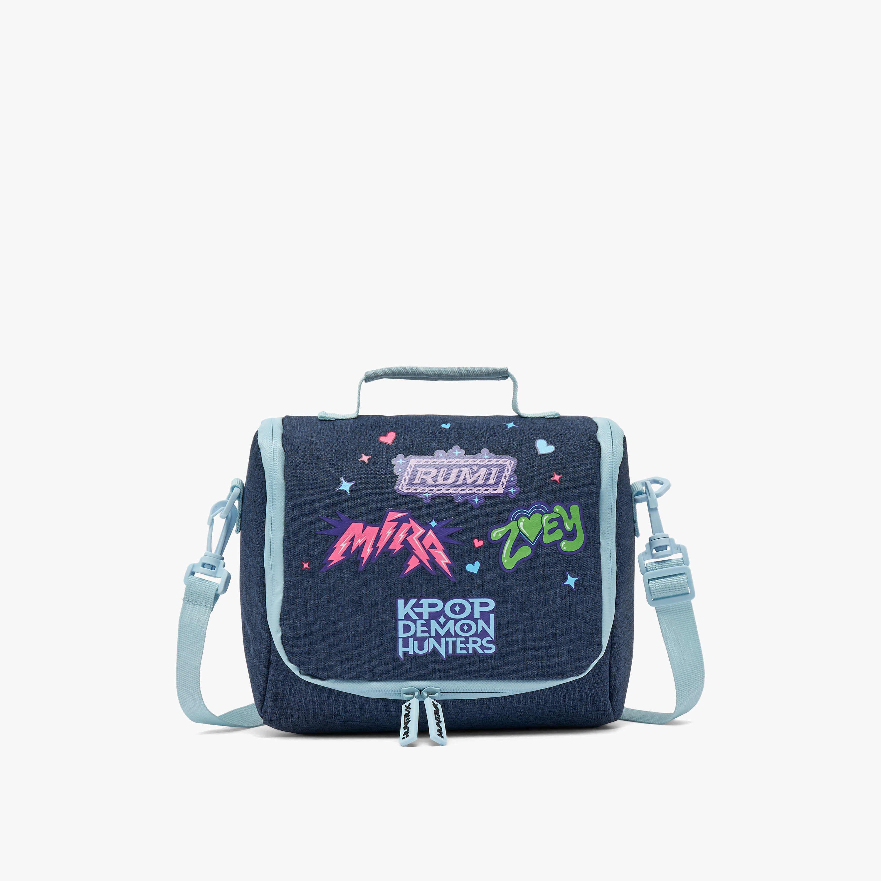 شنطة غداء بطبعات وبحزام قابل للفصل للبنات 8-13 سنة من نت فيليكس-school-lunchessentials-lunchbags-image-1
