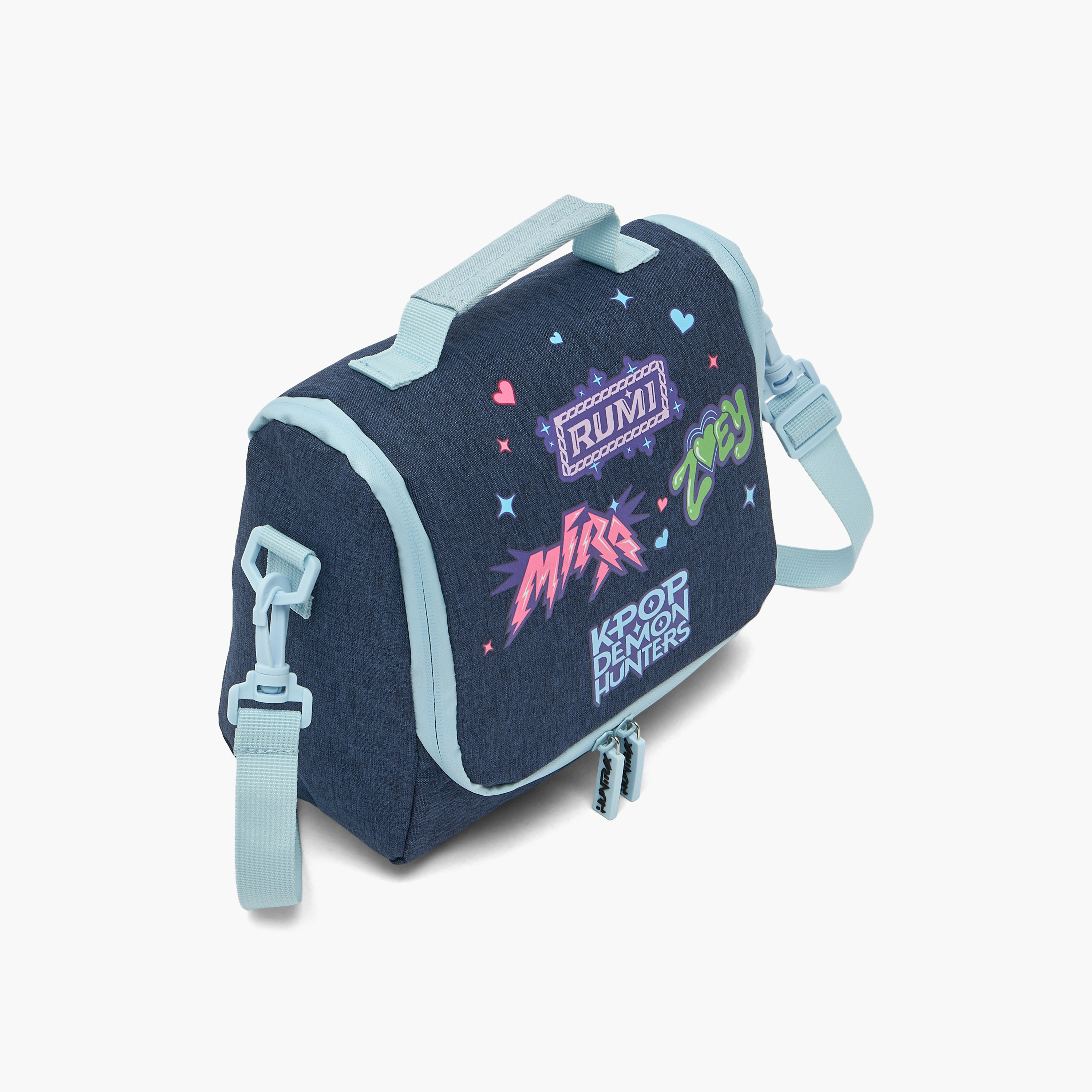 شنطة غداء بطبعات وبحزام قابل للفصل للبنات 8-13 سنة من نت فيليكس-school-lunchessentials-lunchbags-image-2