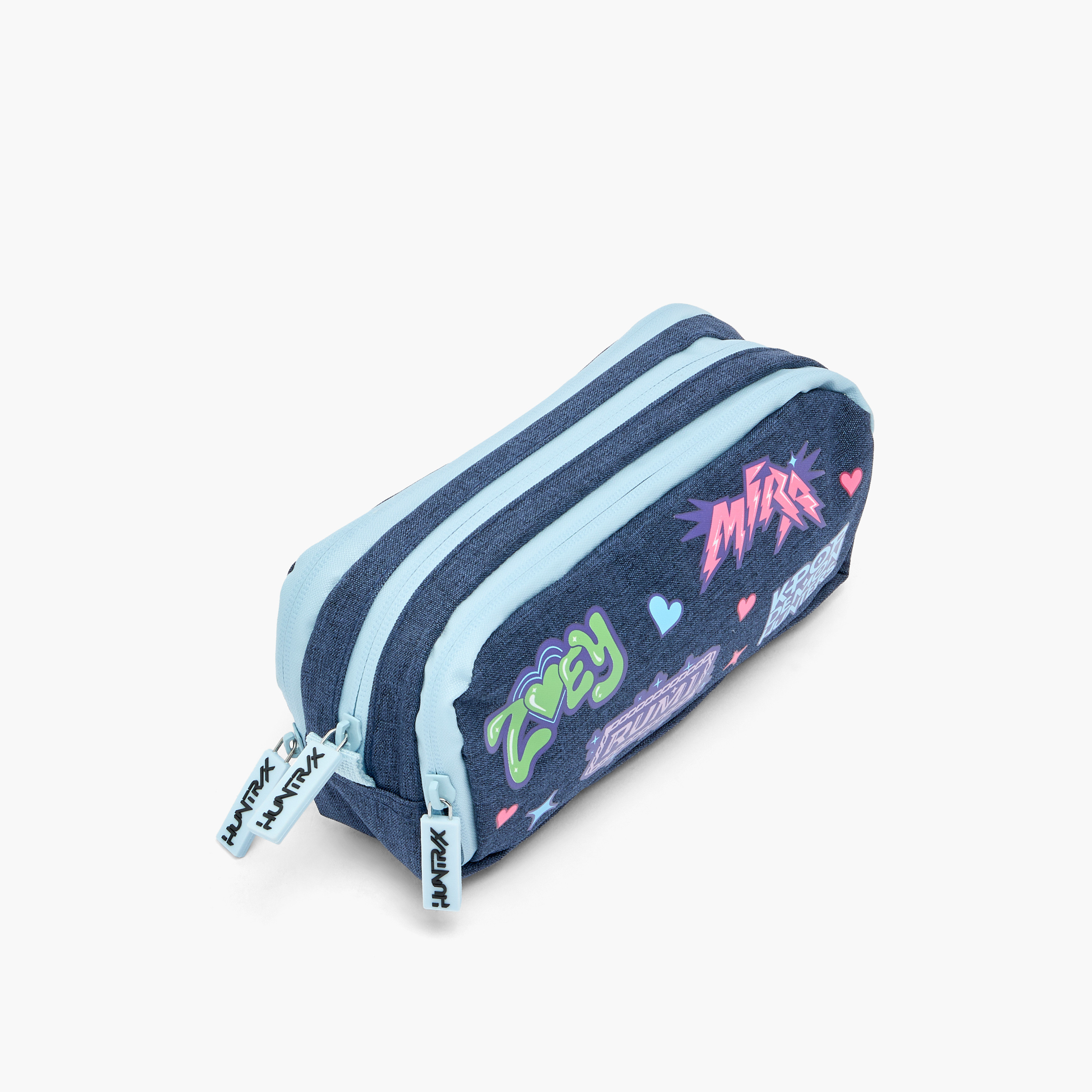 Netflix KPop Demon Hunters Print Pencil Pouch with 3 Compartments-school-stationery-pencilcases-image-2