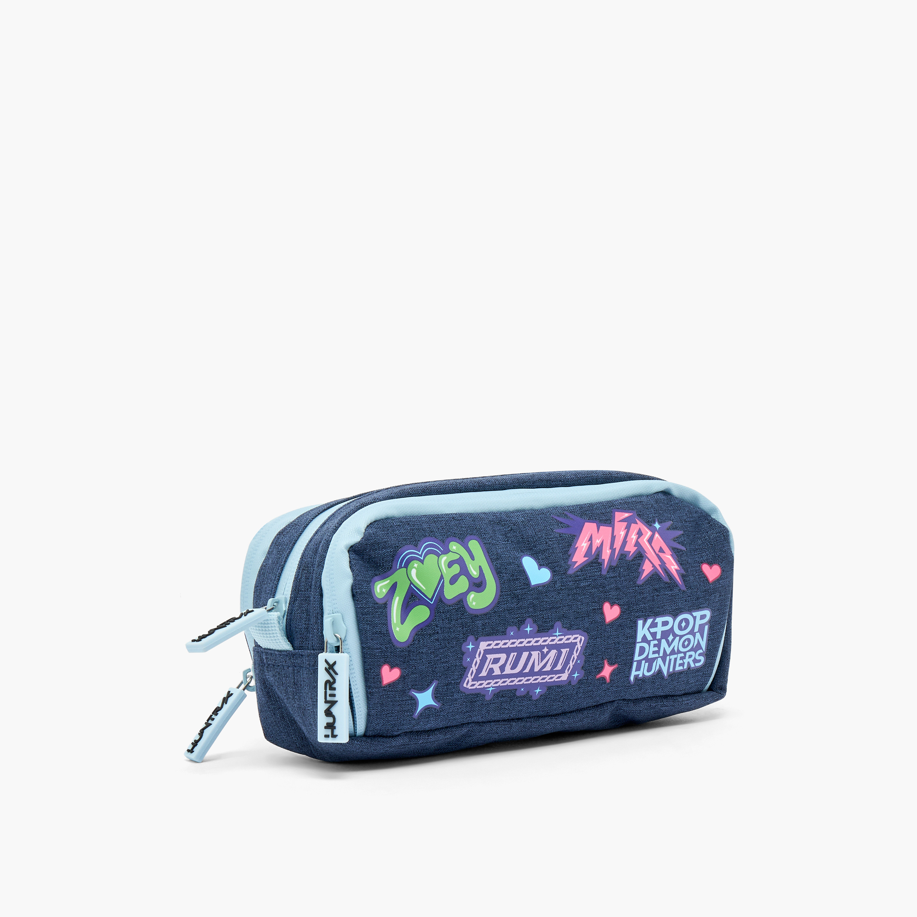 Netflix KPop Demon Hunters Print Pencil Pouch with 3 Compartments-school-stationery-pencilcases-image-3