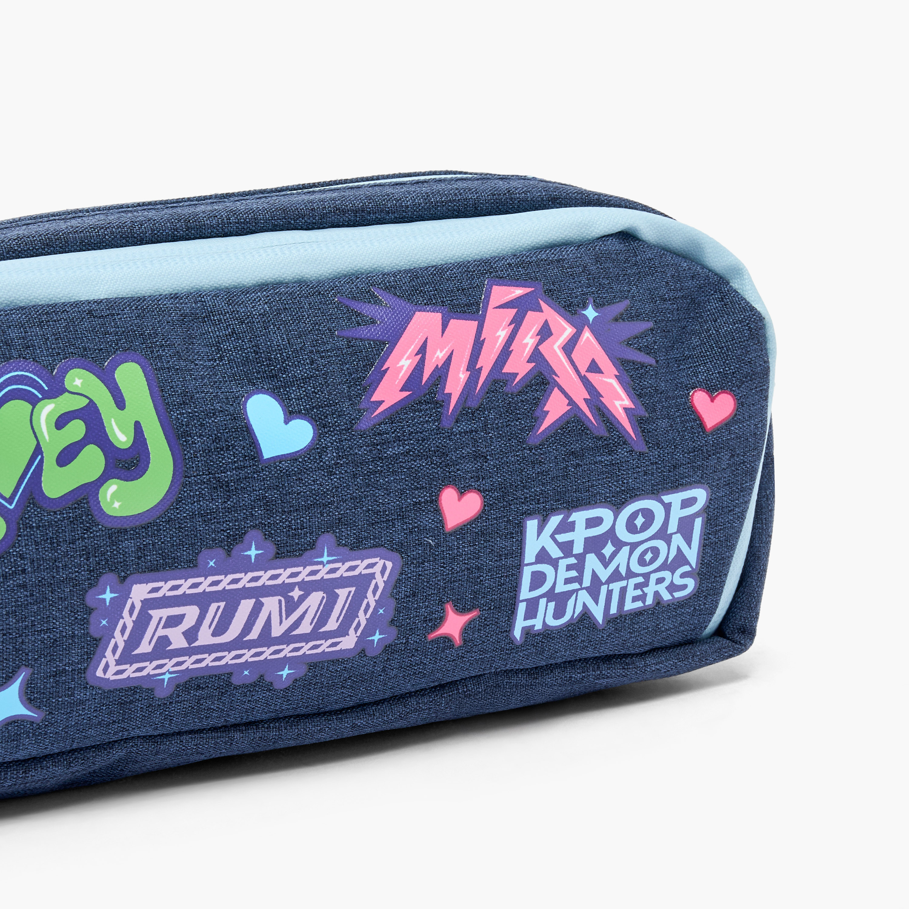 Netflix KPop Demon Hunters Print Pencil Pouch with 3 Compartments-school-stationery-pencilcases-image-5