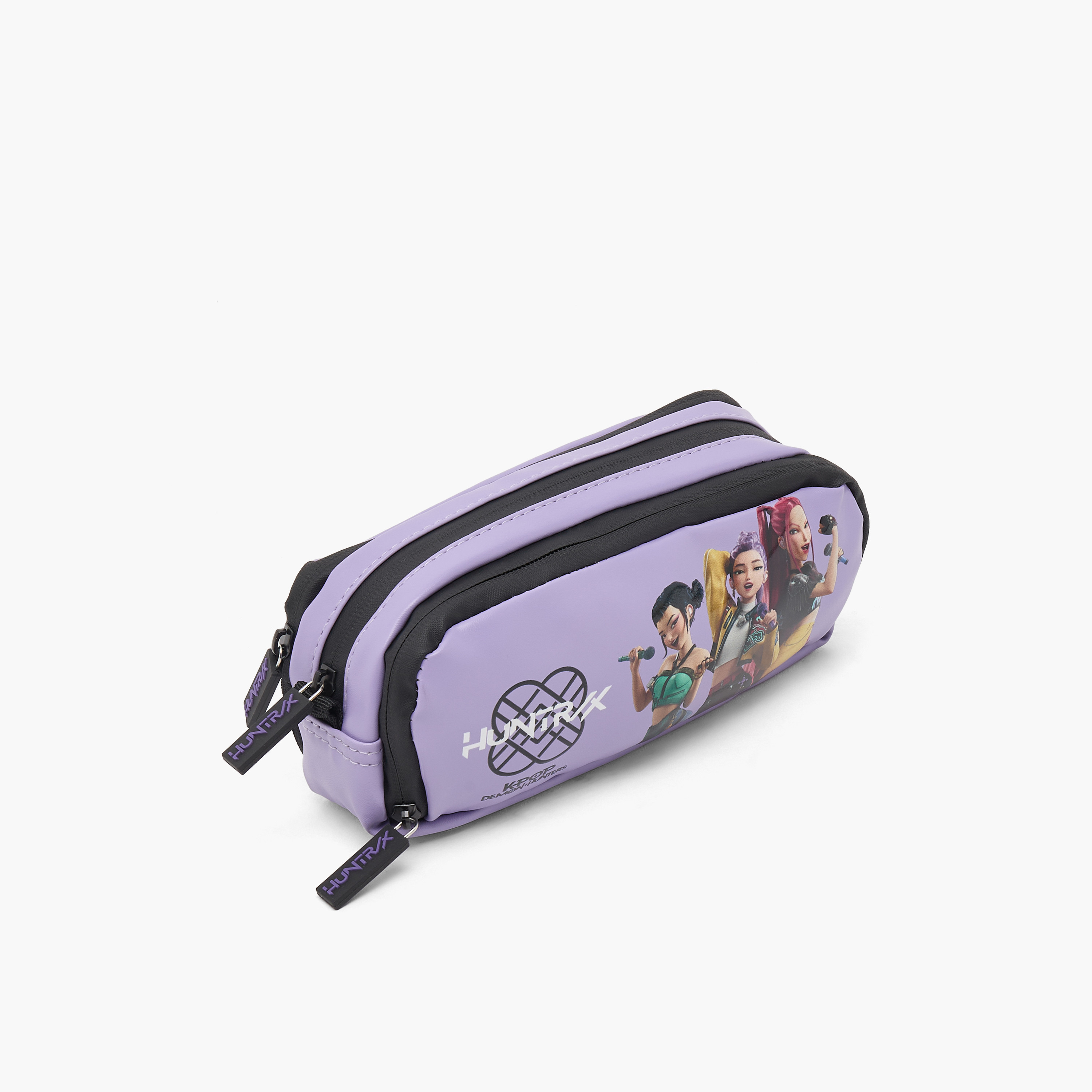 مقلمة بـ3 أقسام وطبعات كيبوب ديمون هنترز من نتفليكس-school-stationery-pencilcases-image-2