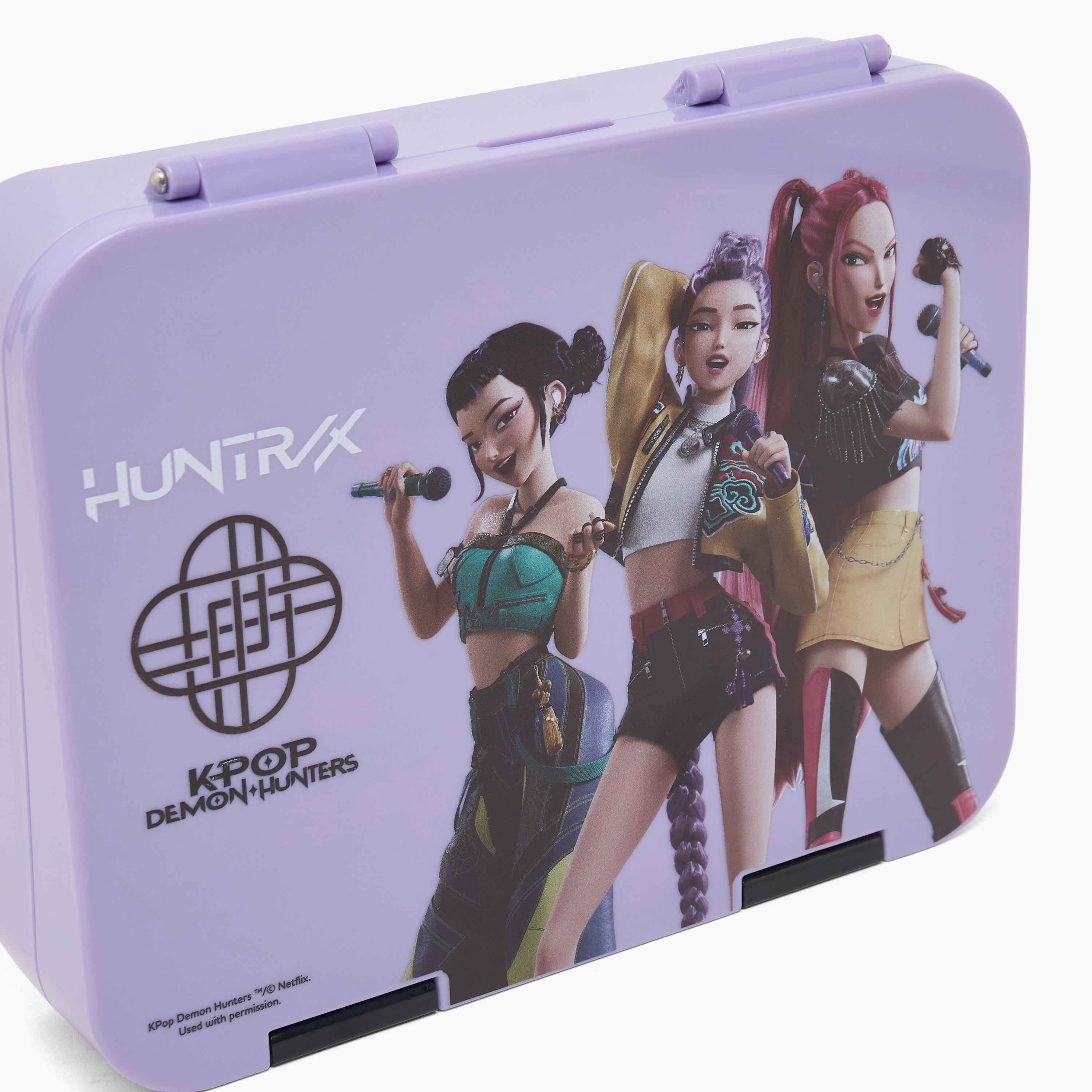 Netflix KPop Demon Hunters Lunch Box for Girls with Clip Lock Lid-school-lunchessentials-lunchboxes-image-4