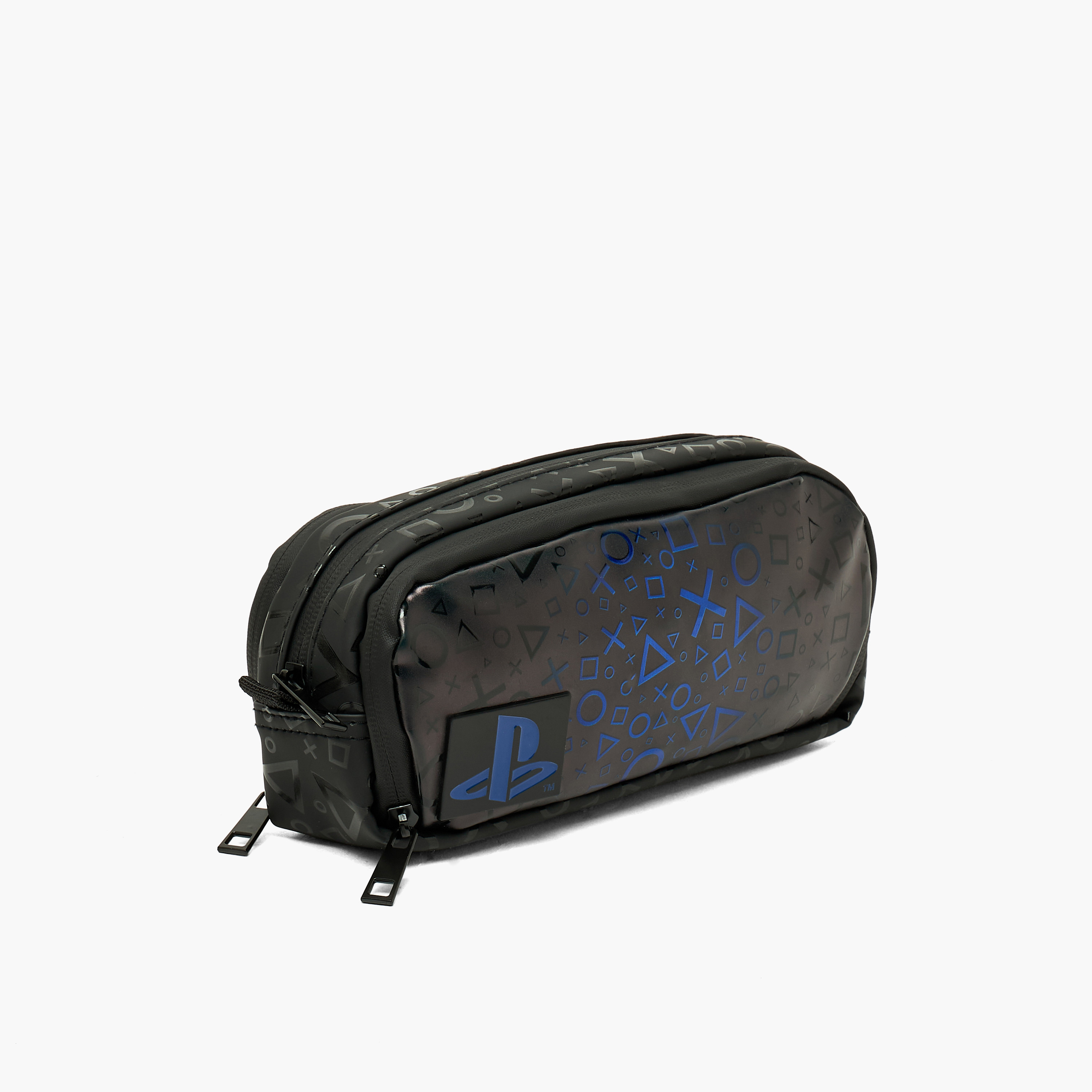 مقلمة بطبعات بلايستيشن وسحاب إغلاق-school-stationery-pencilcases-image-3