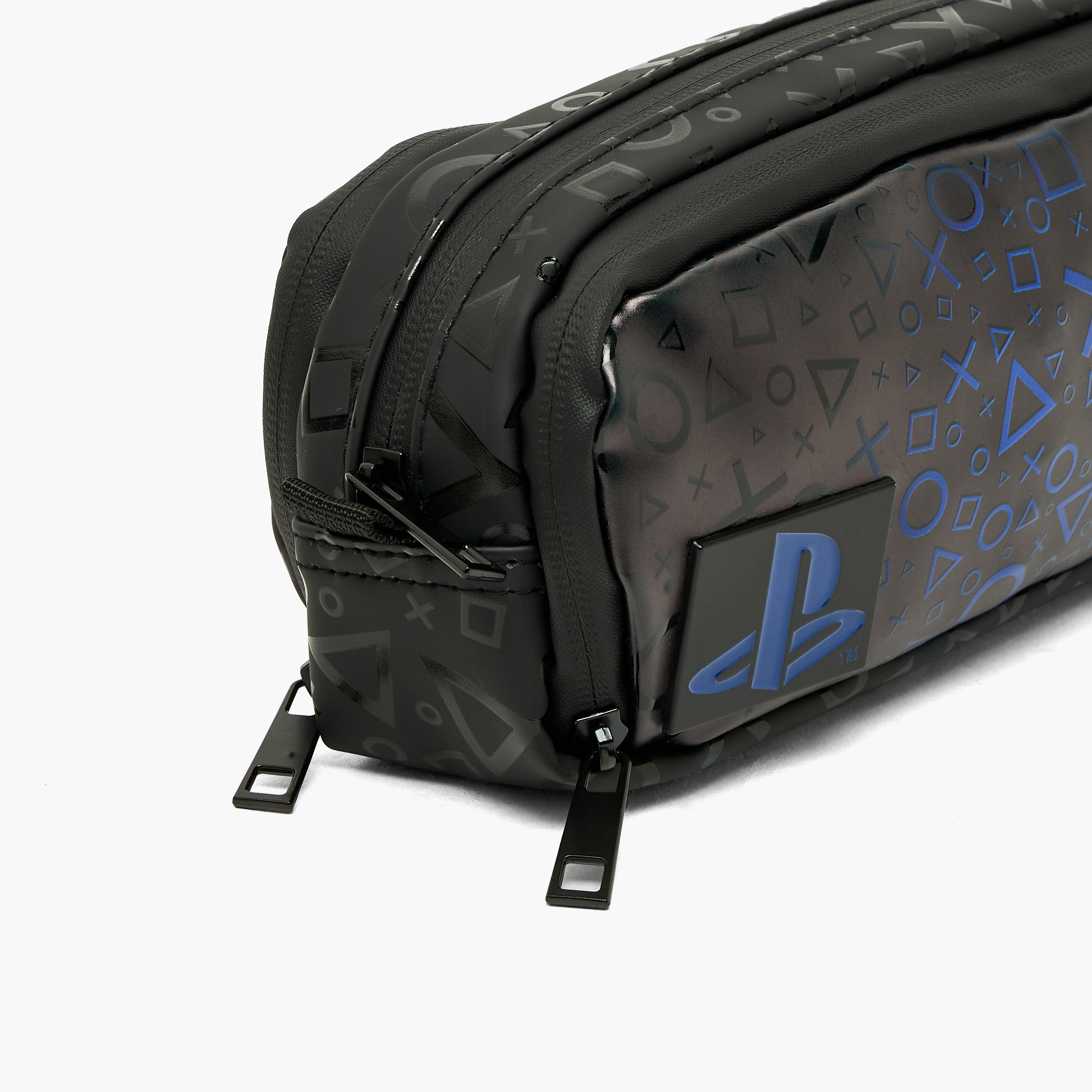 مقلمة بطبعات بلايستيشن وسحاب إغلاق-school-stationery-pencilcases-image-5