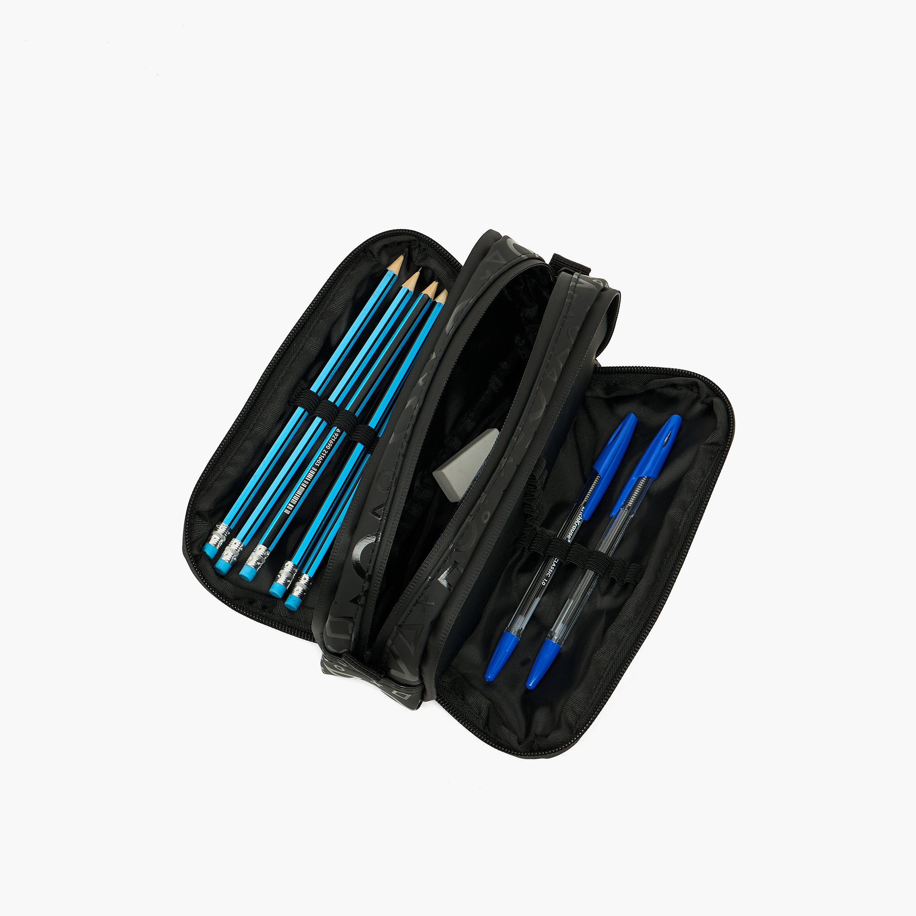 مقلمة بطبعات بلايستيشن وسحاب إغلاق-school-stationery-pencilcases-image-7
