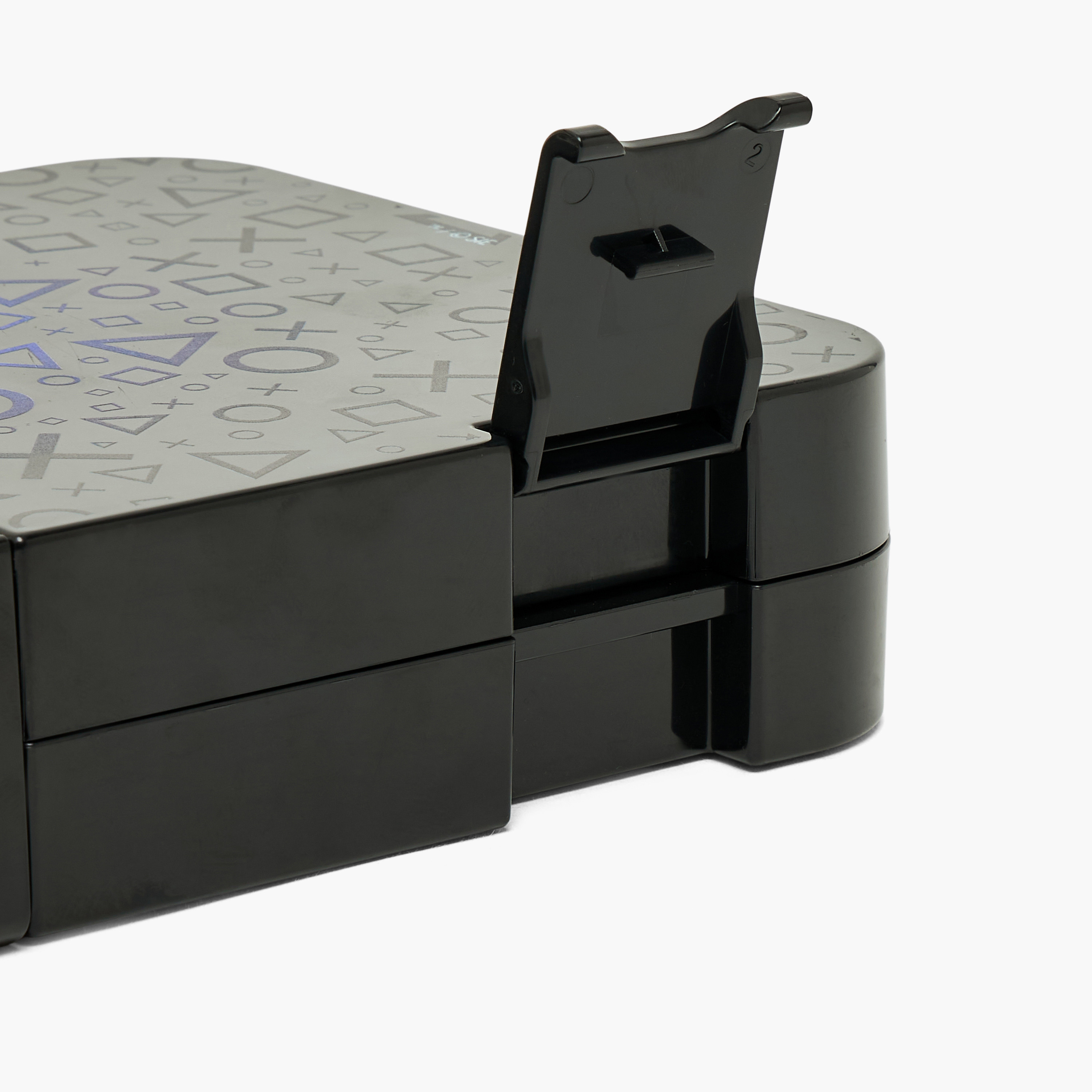 صندوق غداء بينتو بطبعات بلاي ستيشن وبغطاء بمشابك إغلاق للأولاد-school-lunchessentials-lunchboxes-image-6