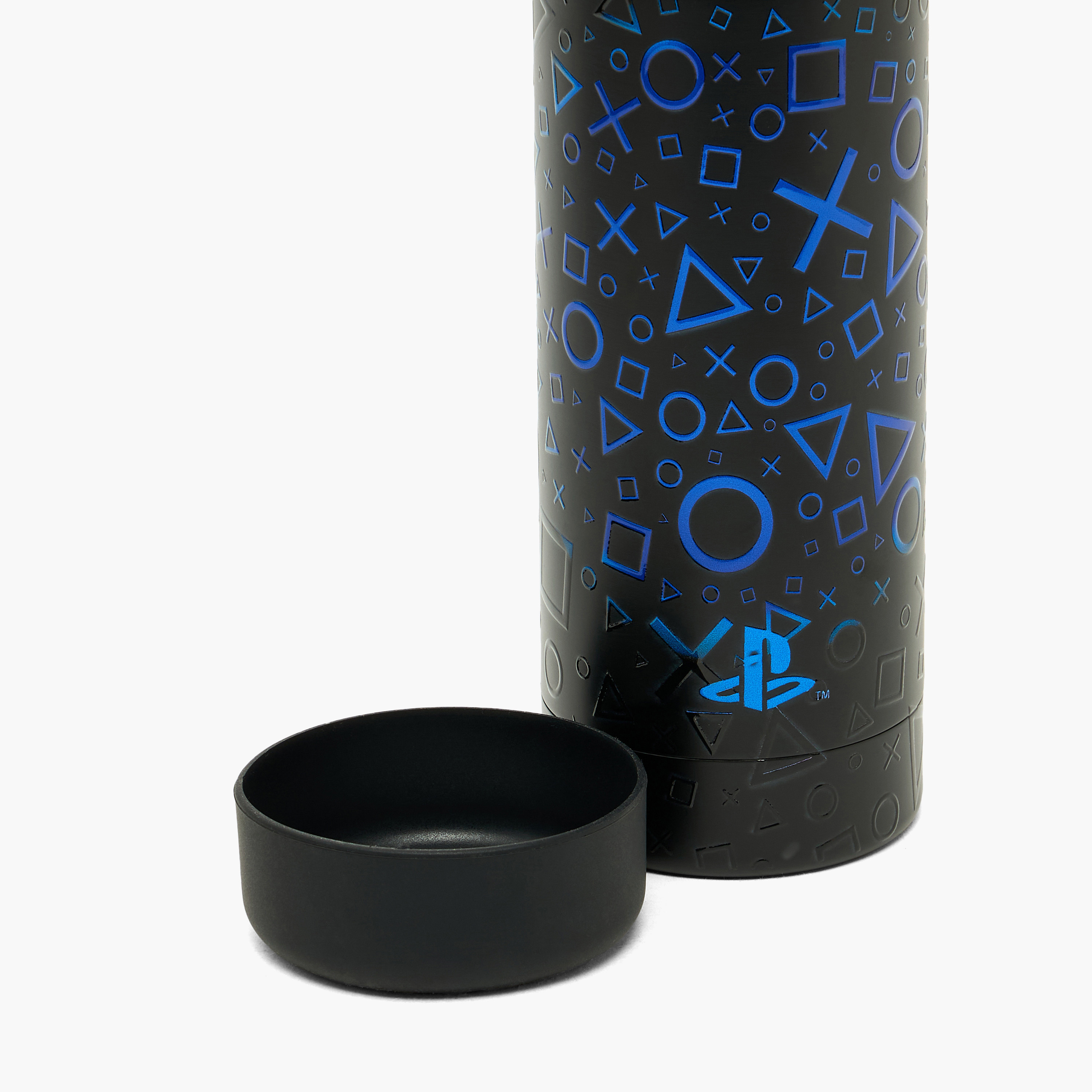 PlayStation Gaming Print Stainless Steel Water Bottle with Loop Handle-school-waterbottles-image-7