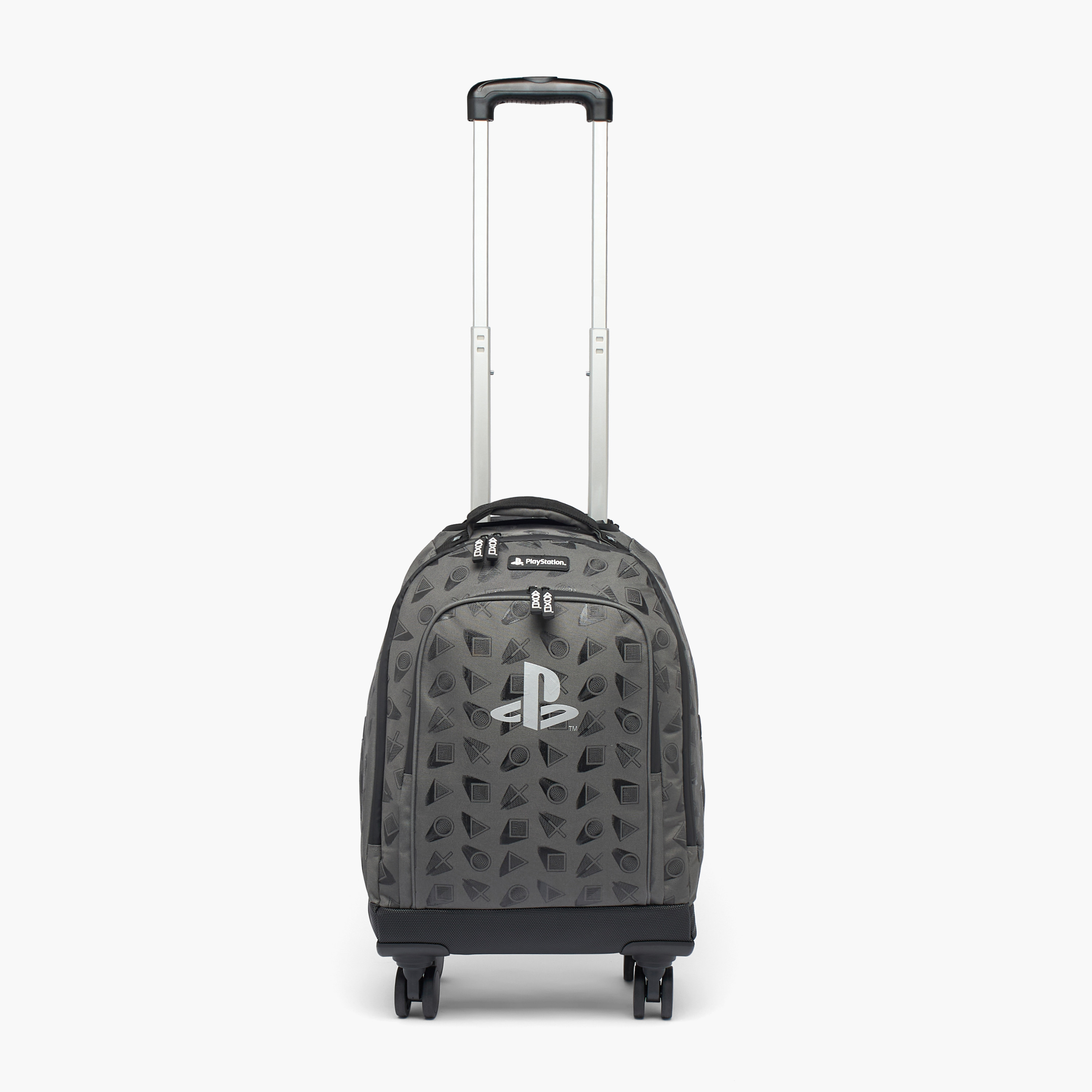 PlayStation Logo Print Trolley Bag for Boys 8-12 Years Retractable Handle - 16 inches-school-bagsandbackpacks-trolleybags-image-6
