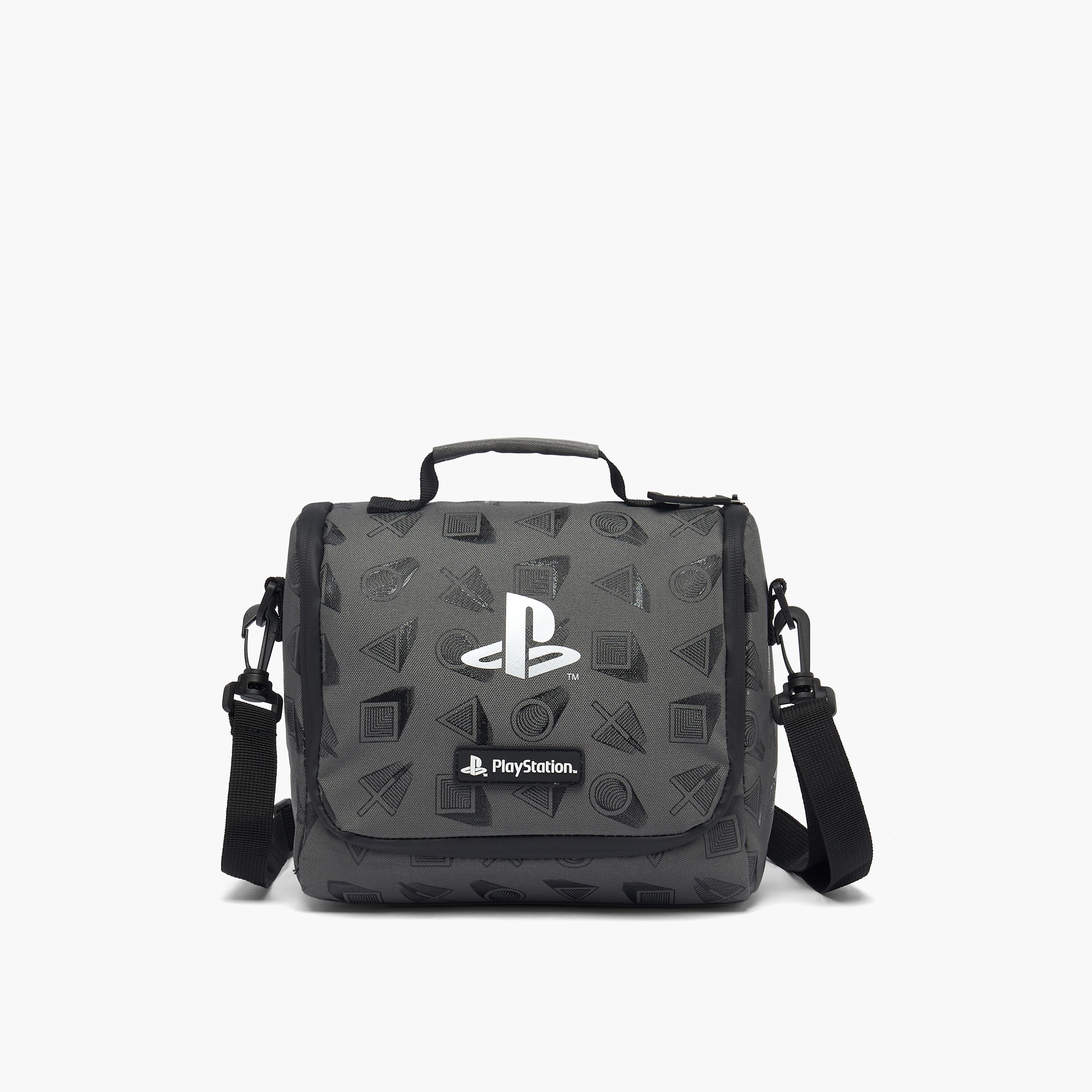 PlayStation Logo Print Lunch Bag for Boys 8-12 Years with Insulation-school-lunchessentials-lunchbags-image-1