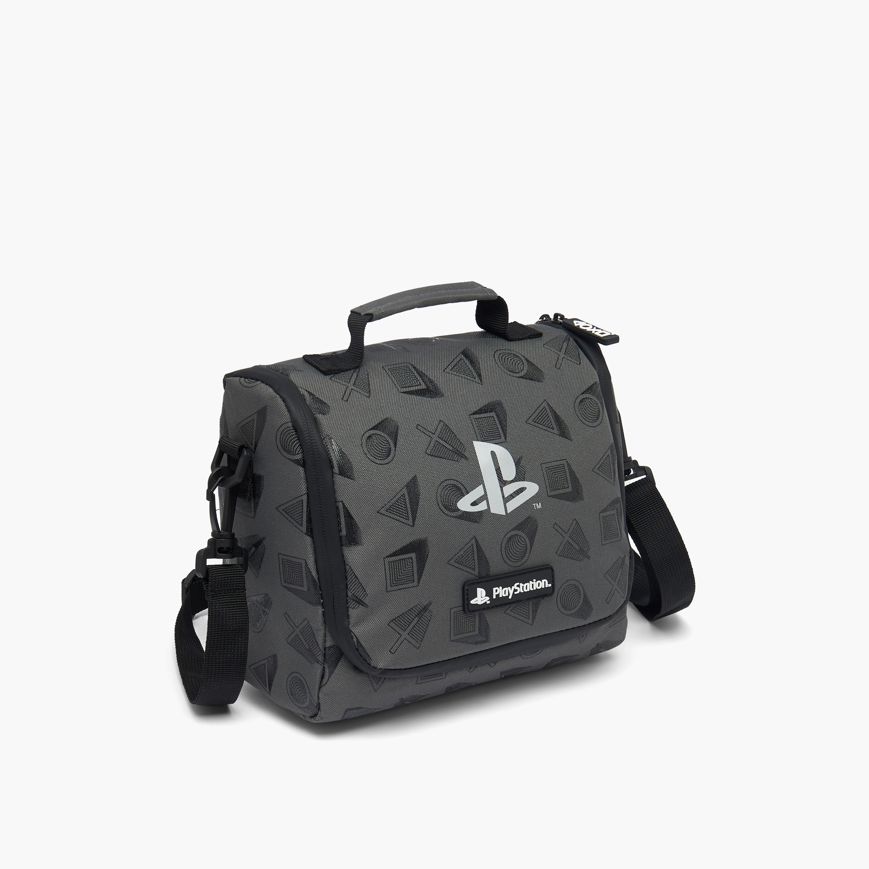 PlayStation Logo Print Lunch Bag for Boys 8-12 Years with Insulation-school-lunchessentials-lunchbags-image-2