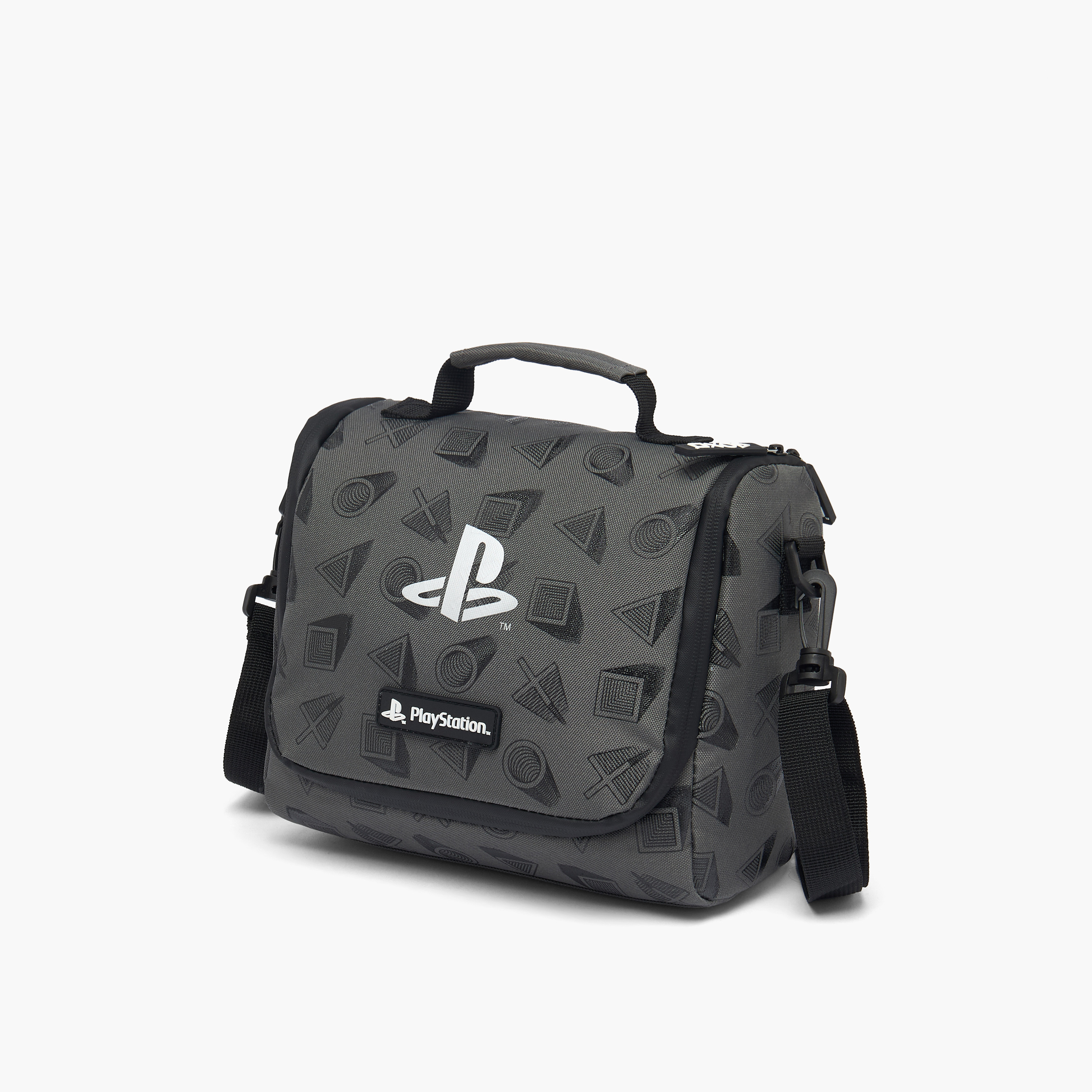 PlayStation Logo Print Lunch Bag for Boys 8-12 Years with Insulation-school-lunchessentials-lunchbags-image-3
