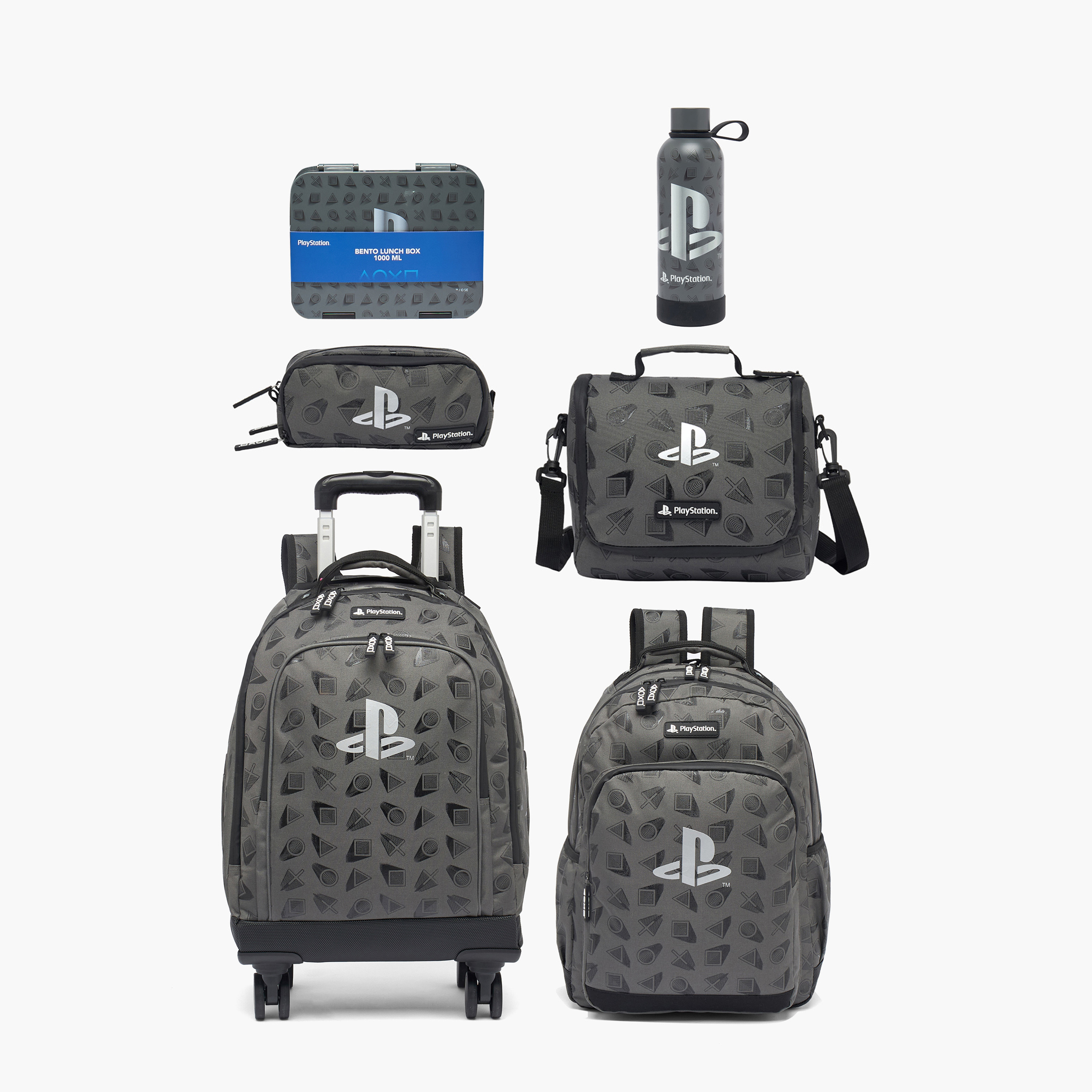PlayStation Logo Print Stainless Steel Water Bottle with Screw Lid and Loop Handle - 500 ml-school-waterbottles-image-9
