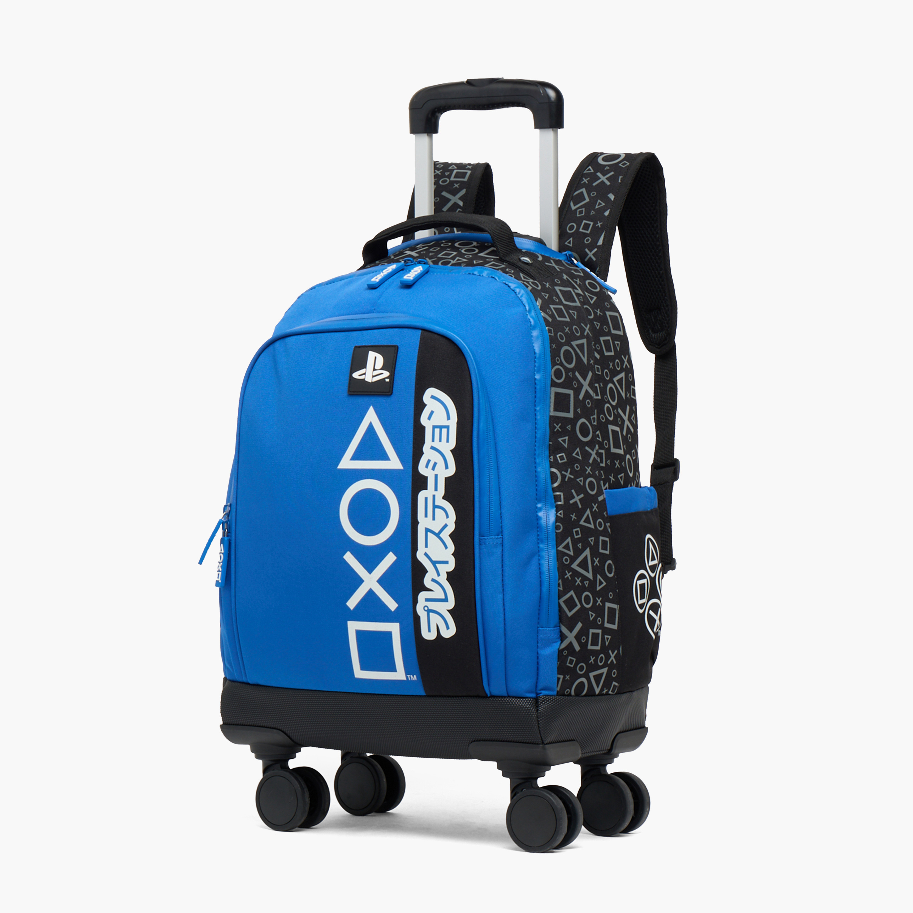 PlayStation Gaming Print Trolley Bag for Boys 8-12 Years Retractable Handle - 18 inches-school-bagsandbackpacks-trolleybags-image-7