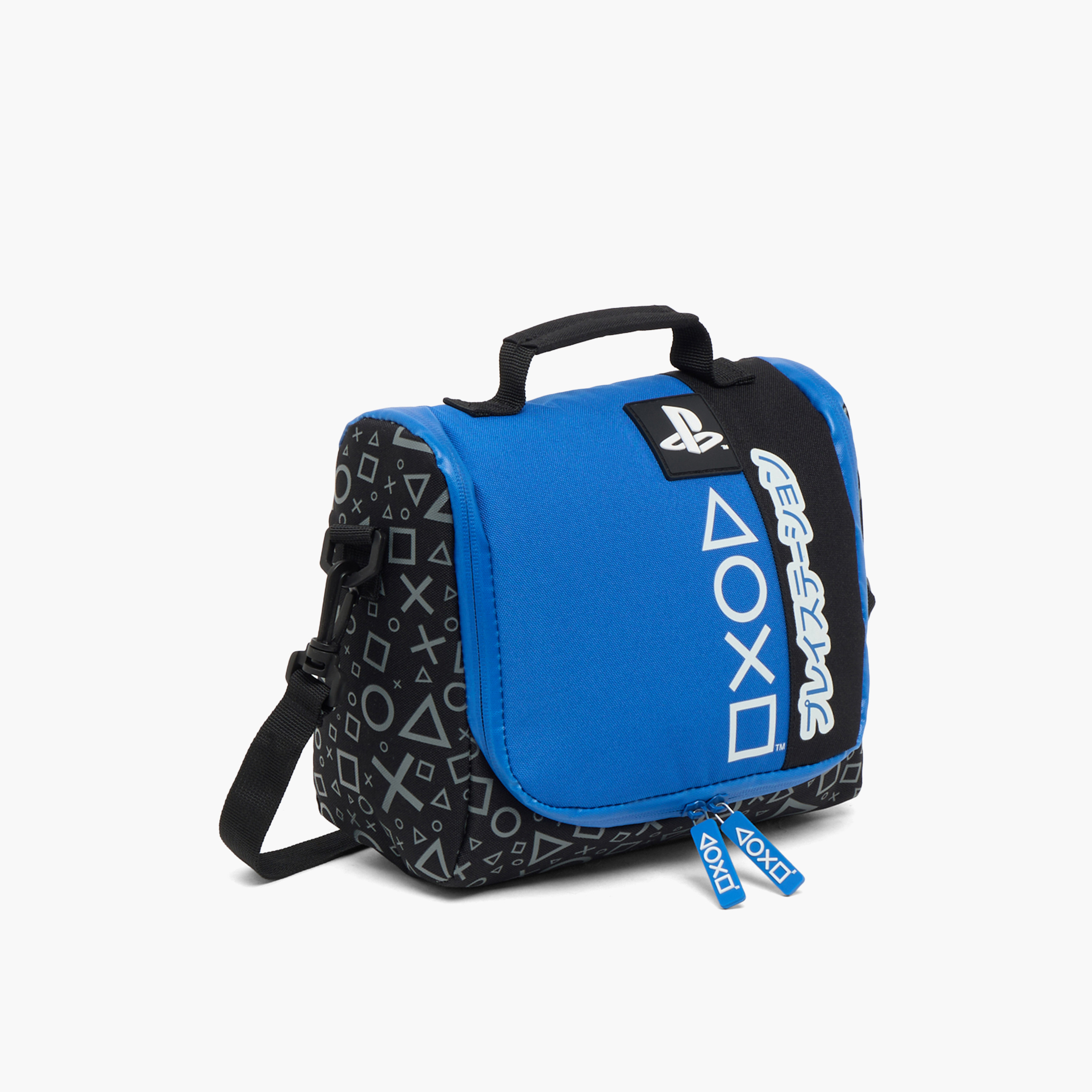 شنطة غداء بحزام وطبعات للأولاد بعمر 8-12 سنة من بلاي ستيشن-school-lunchessentials-lunchbags-image-2
