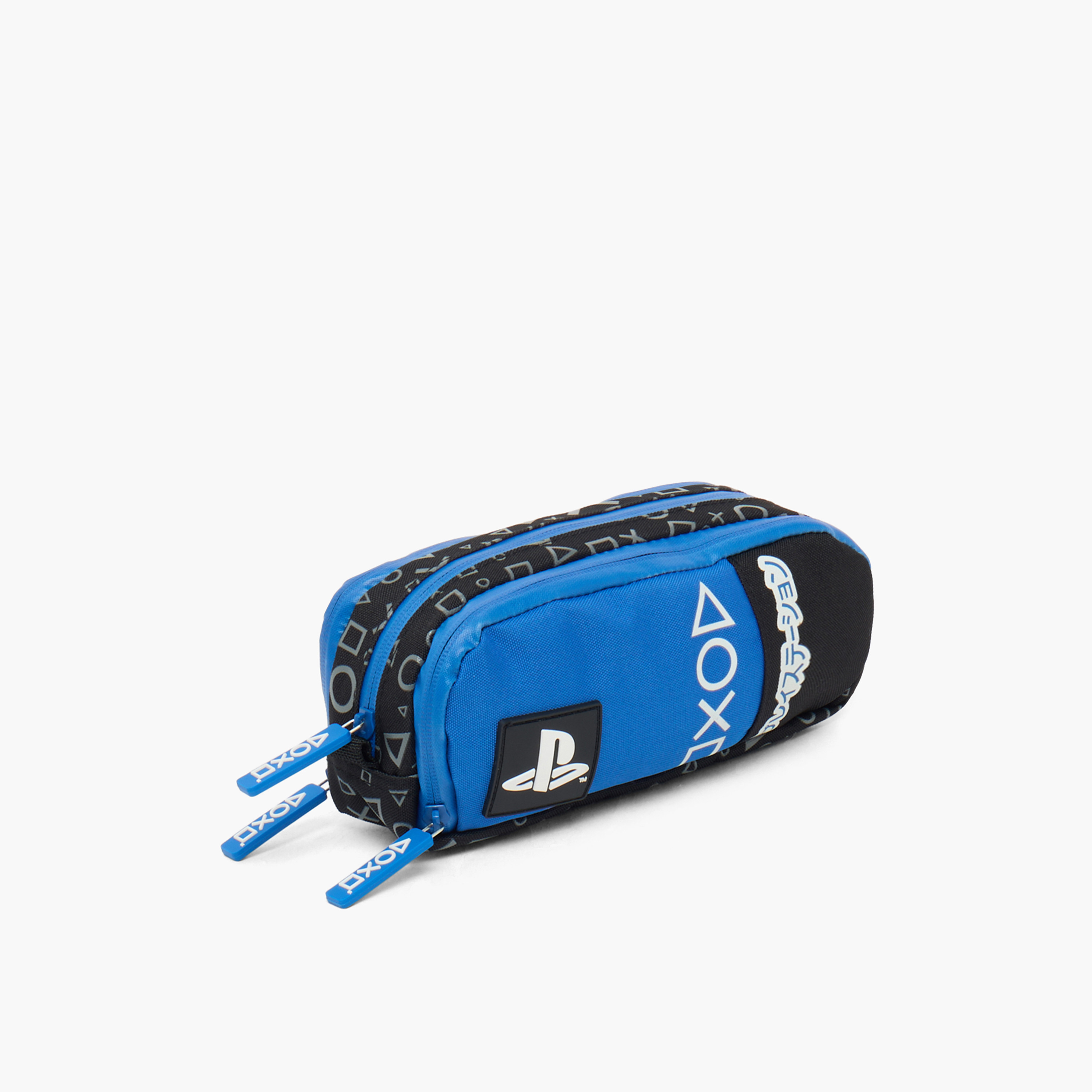 مقلمة 3 أقسام بطبعات من بلايستيشن-school-stationery-pencilcases-image-3
