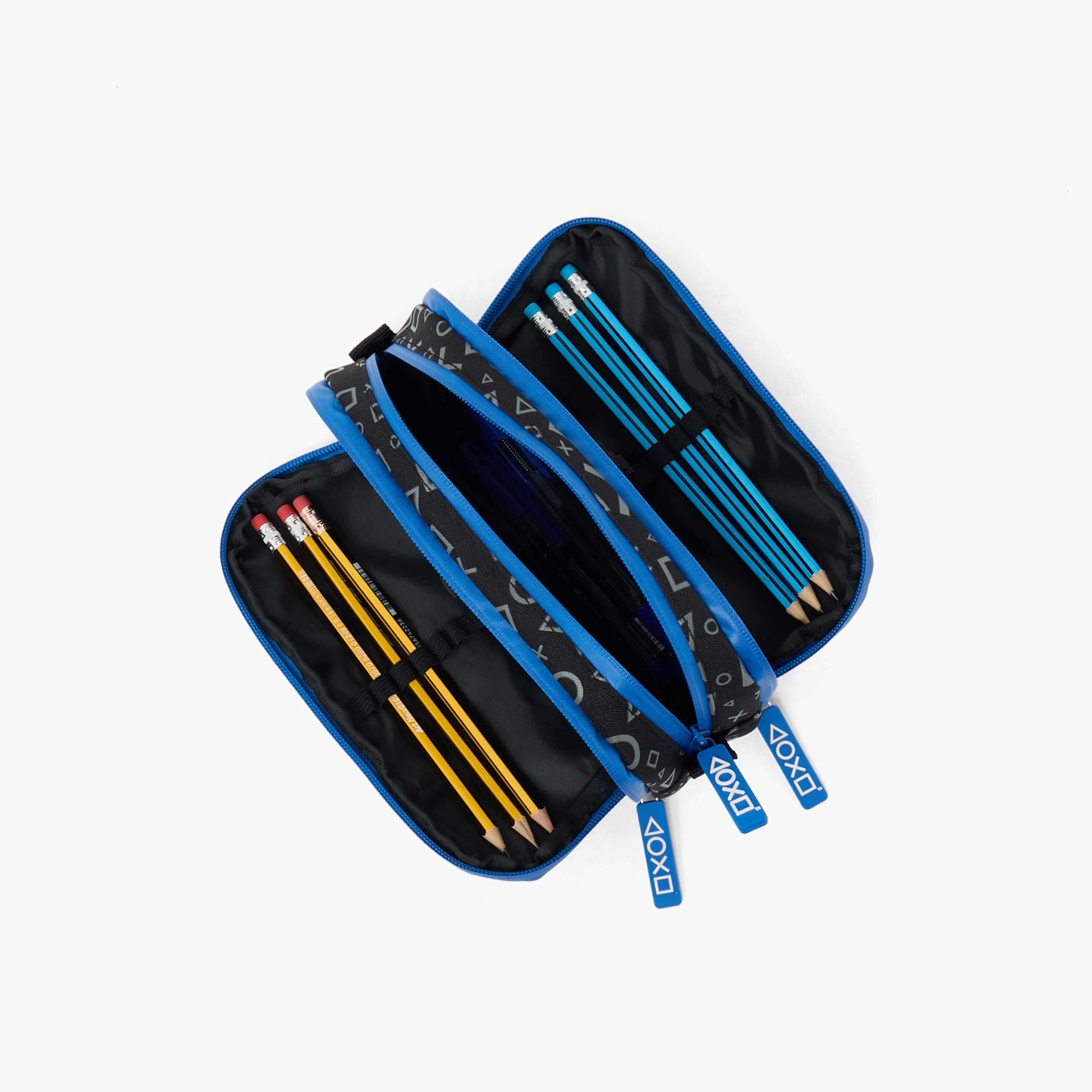 مقلمة 3 أقسام بطبعات من بلايستيشن-school-stationery-pencilcases-image-7