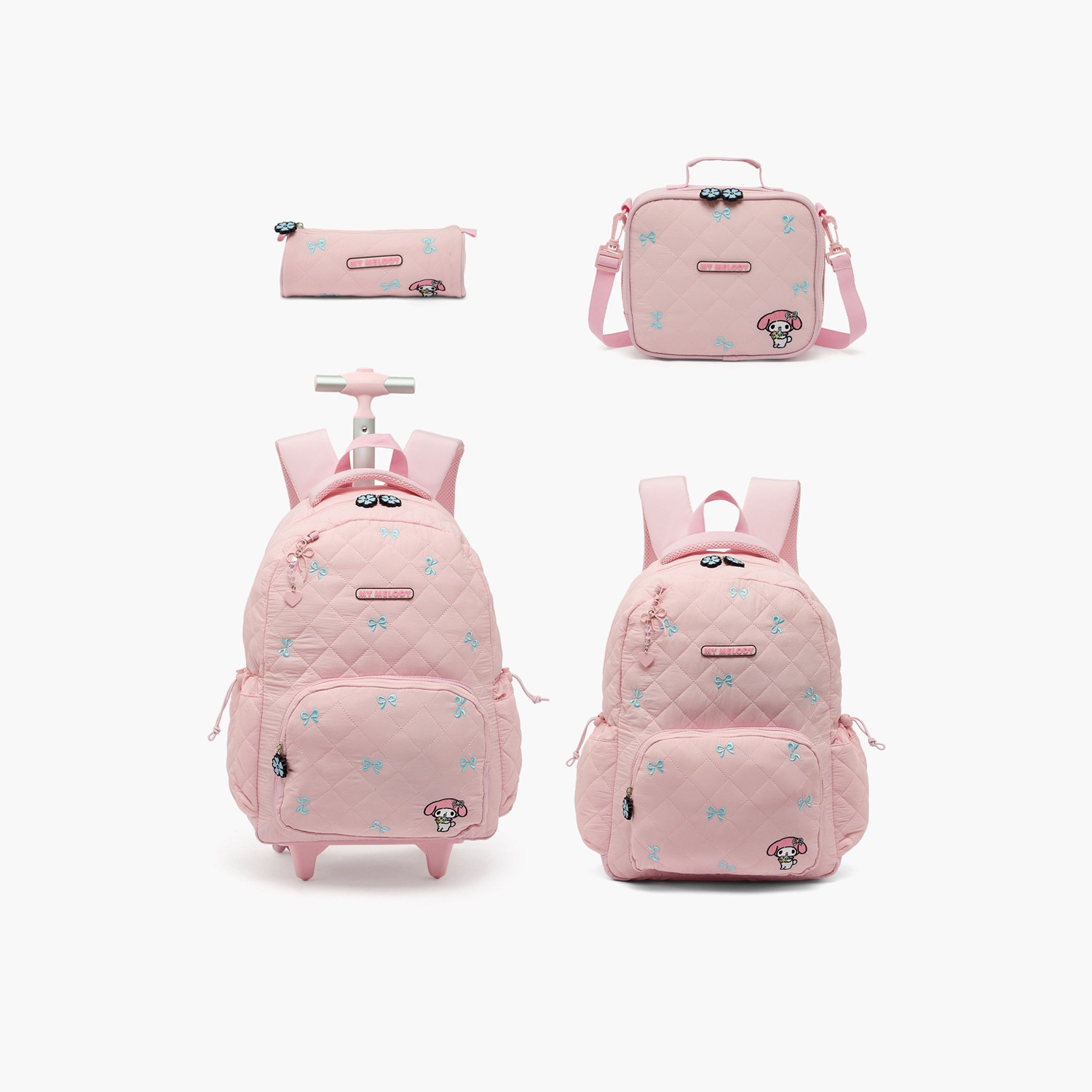 Sanrio My Melody Embroidered Lunch Bag for Girls 5-8 Years with Detachable Strap-school-lunchessentials-lunchbags-image-11