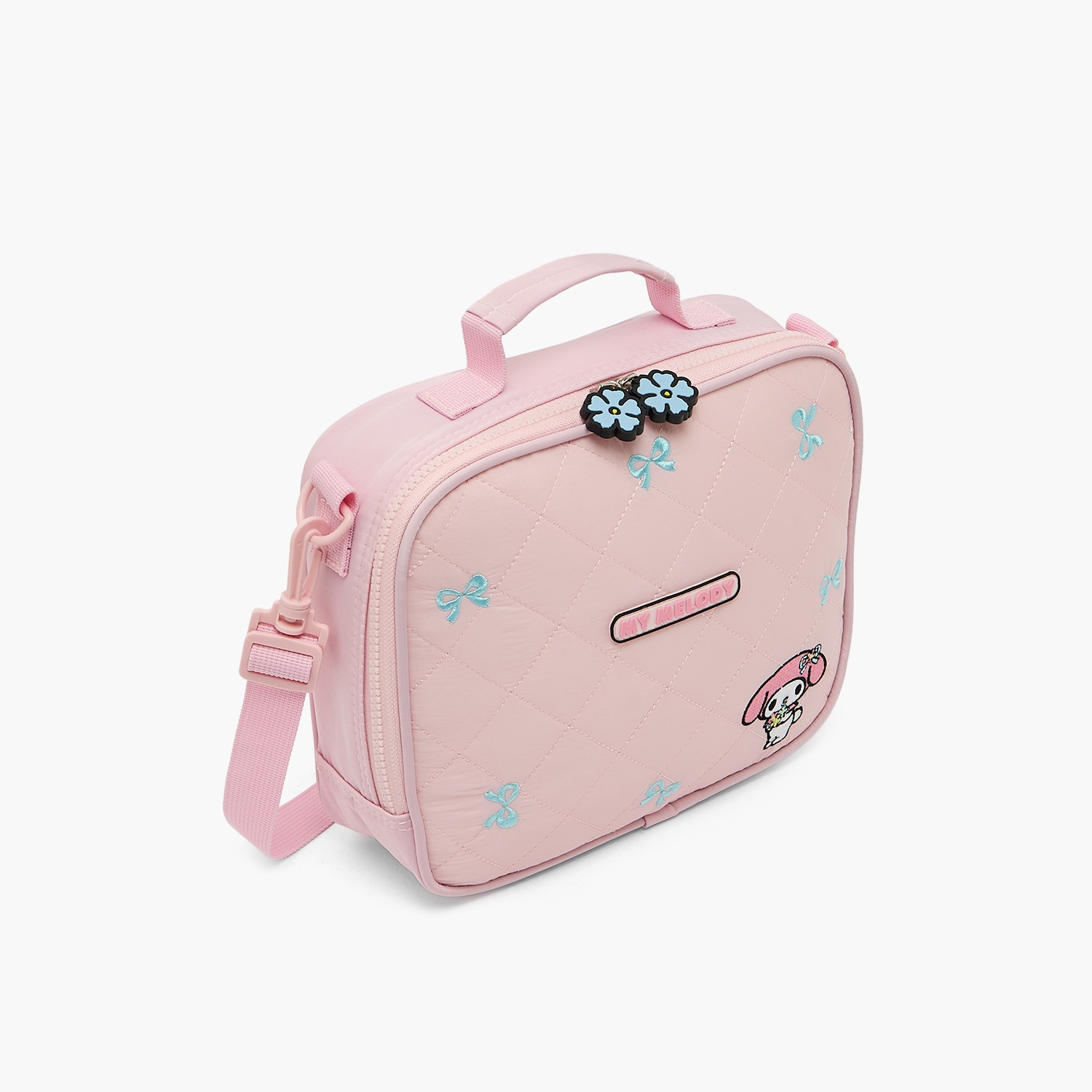 شنطة غداء مطرزة بحزام قابل للفصل للبنات بعمر 5-8 سنوات من سانريو-school-lunchessentials-lunchbags-image-2