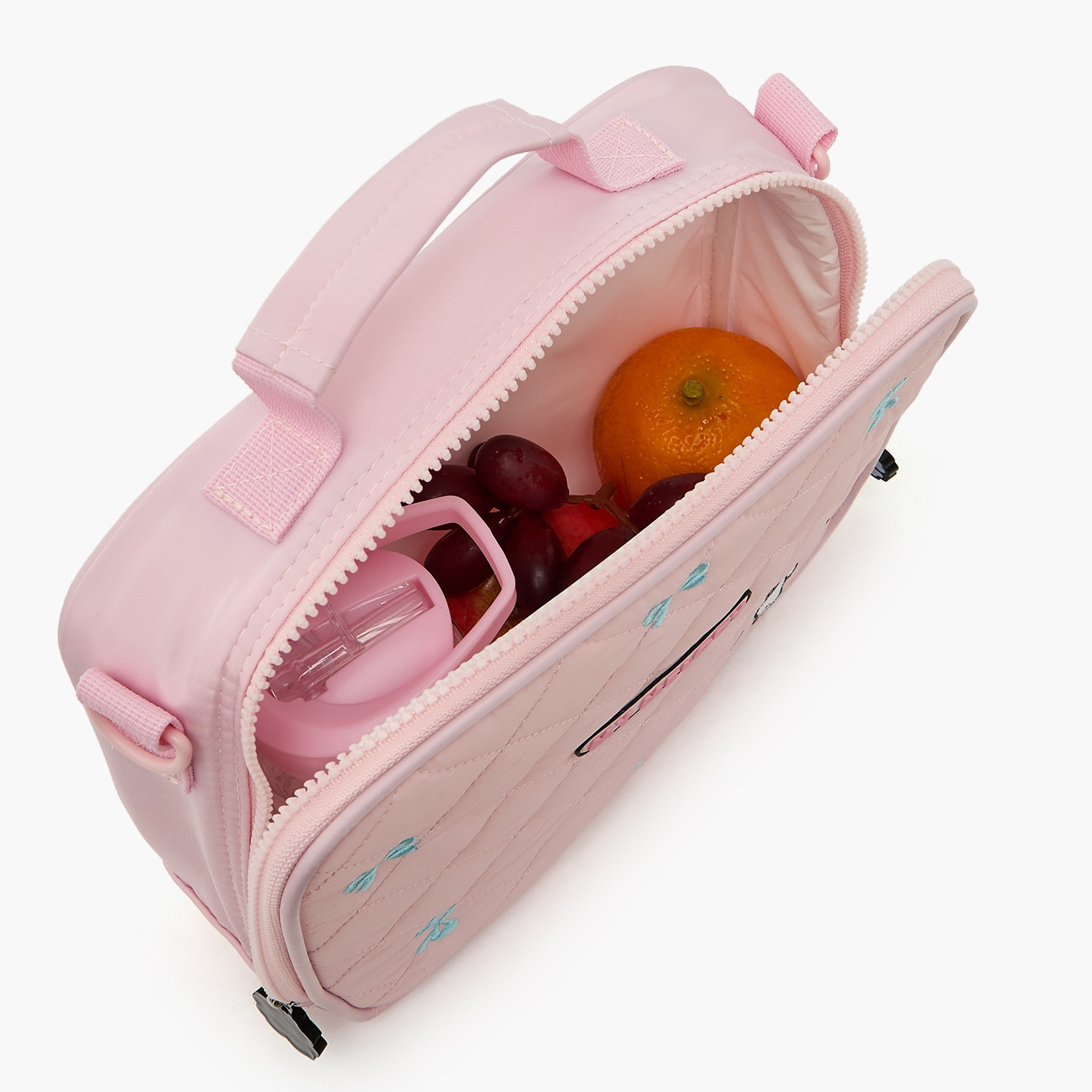 شنطة غداء مطرزة بحزام قابل للفصل للبنات بعمر 5-8 سنوات من سانريو-school-lunchessentials-lunchbags-image-4