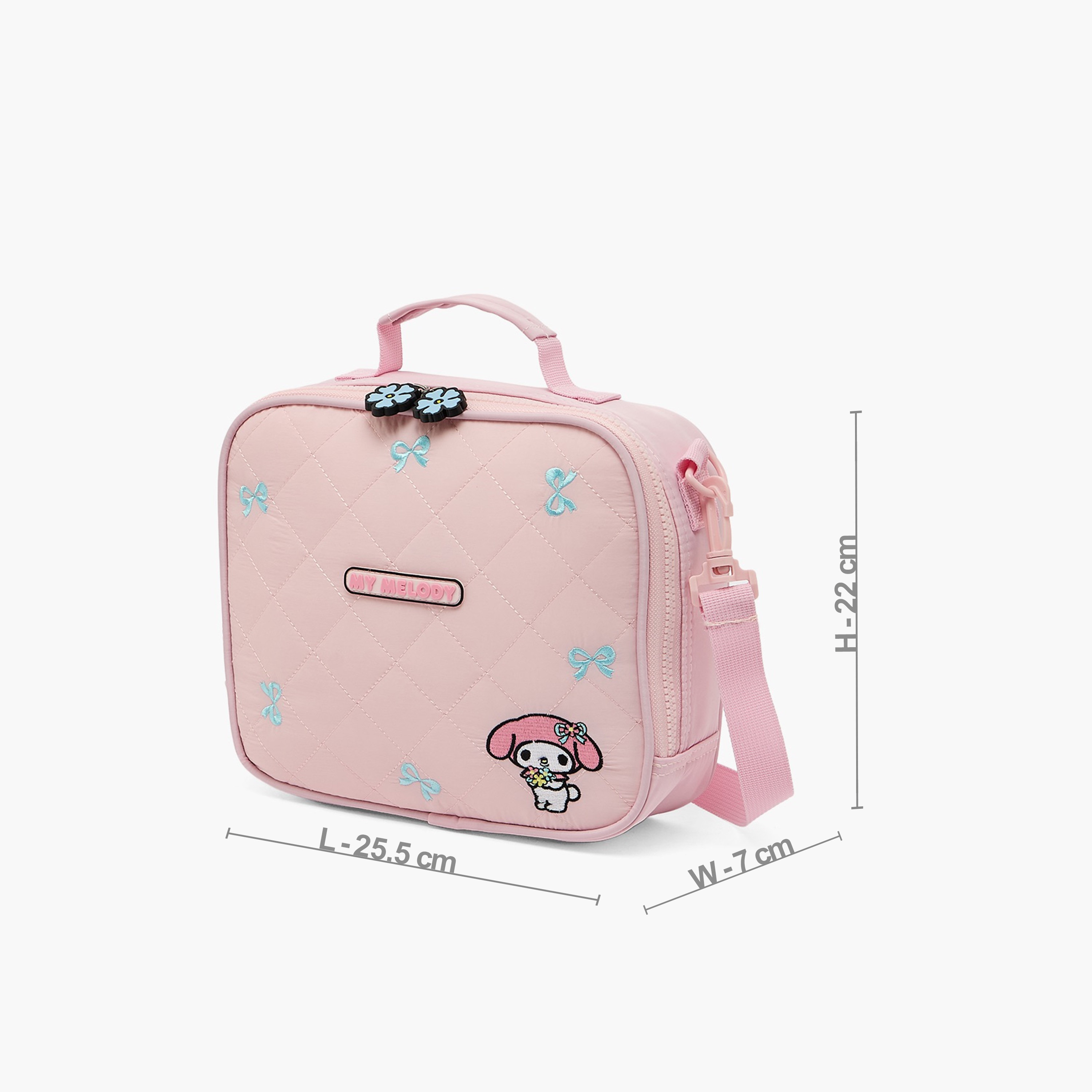 Sanrio My Melody Embroidered Lunch Bag for Girls 5-8 Years with Detachable Strap-school-lunchessentials-lunchbags-image-9