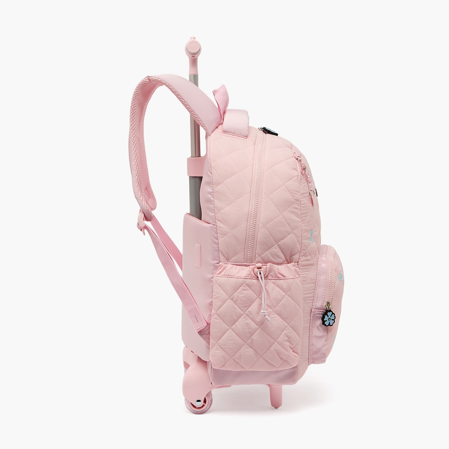شنطة ترولي مبطنة بقسم للابتوب للبنات 8 -12 سنة من سانريو - 18 بوصة-school-bagsandbackpacks-trolleybags-image-5