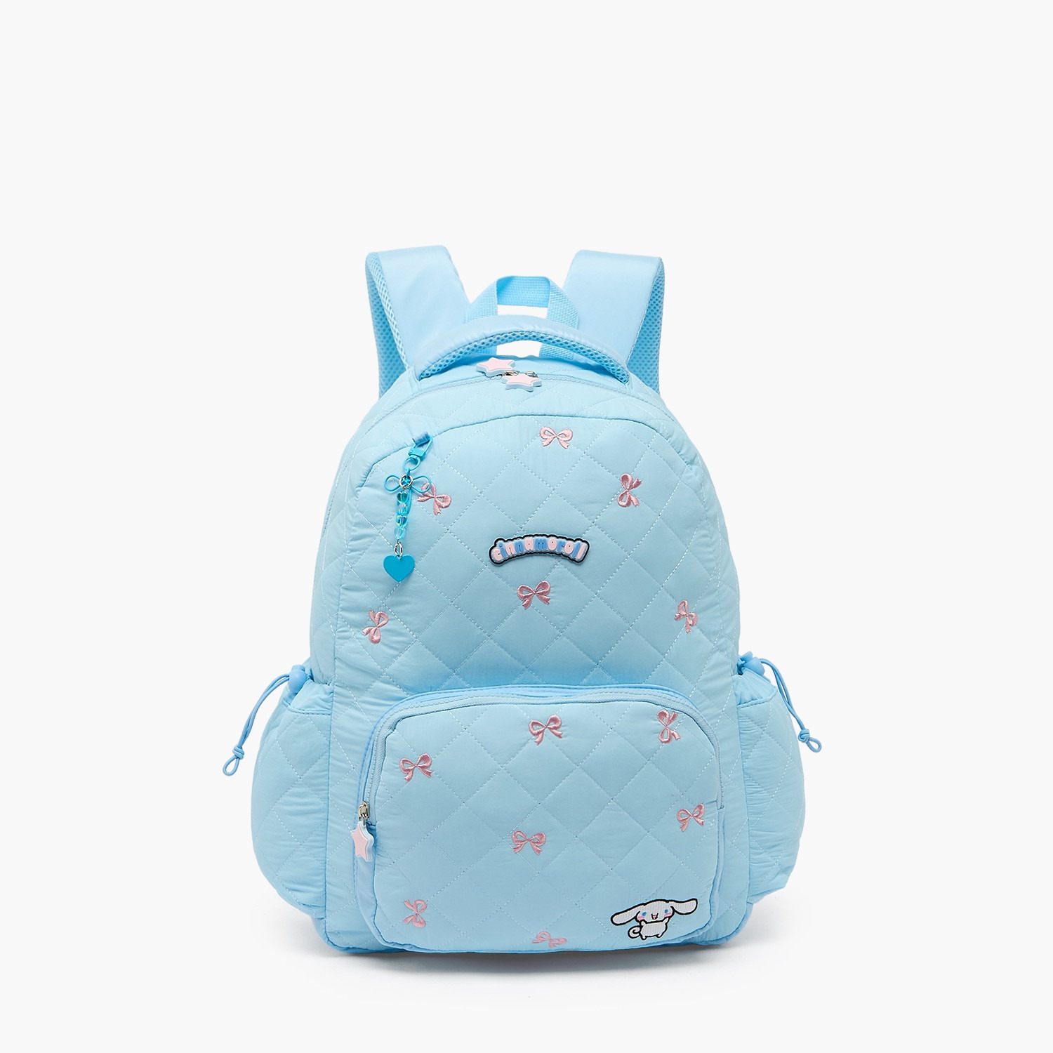 شنطة ظهر بأحزمة كتف مبطنة وزينة سينامورول للبنات بعمر 5-8 سنوات من سانريو - 17 بوصة-school-bagsandbackpacks-backpacks-image-1