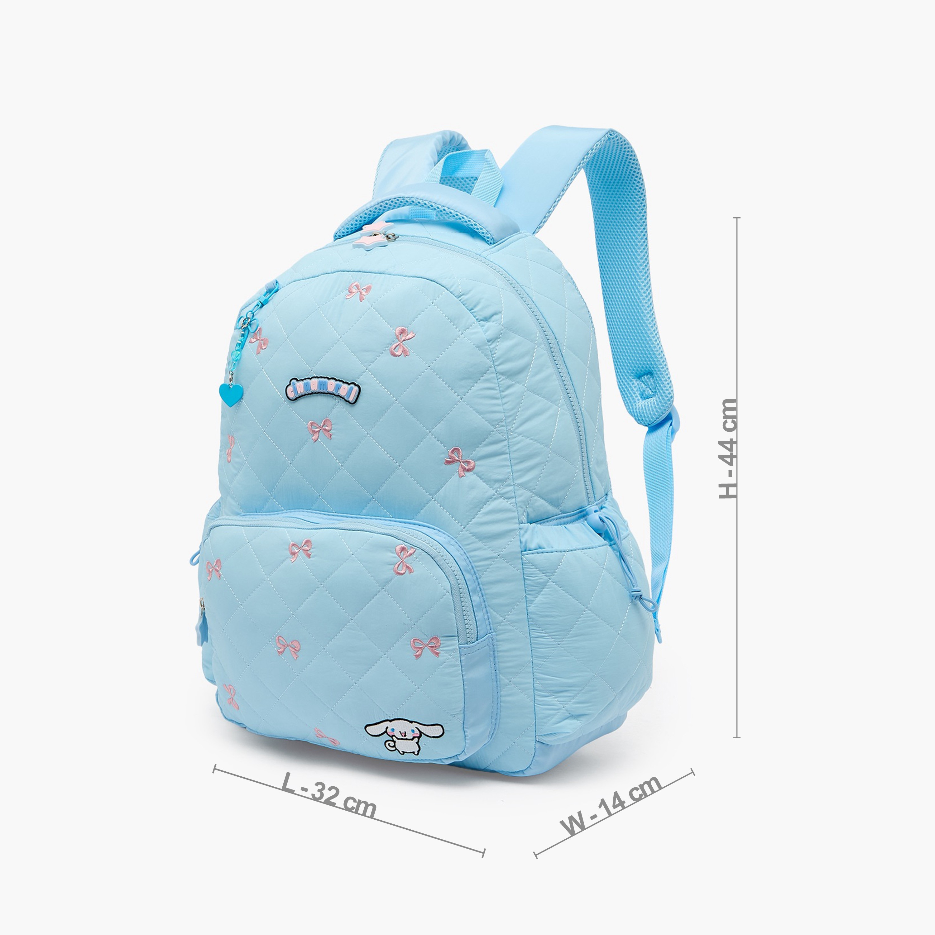 Sanrio Cinnamoroll Accent Backpack for Girls 5-8 Years with Padded Shoulder Straps - 17 inches-school-bagsandbackpacks-backpacks-image-9