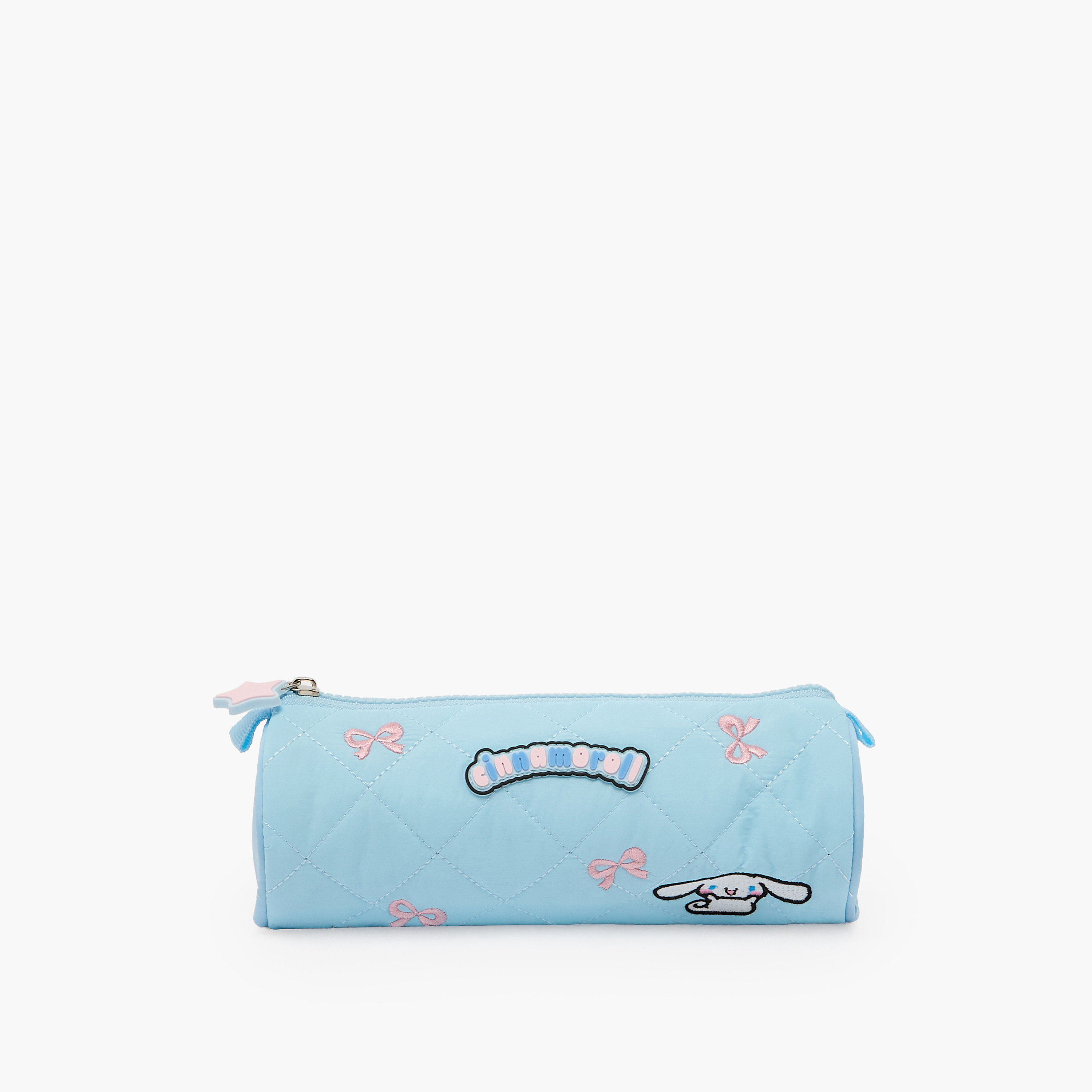 Sanrio Cinnamoroll Embroidered Pencil Pouch with Zip Closure-school-stationery-pencilcases-image-1